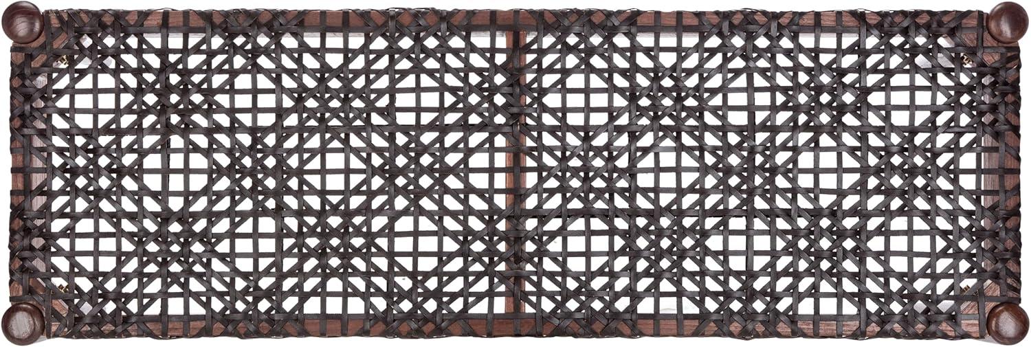 Kazbah 47" Genuine Leather Bench