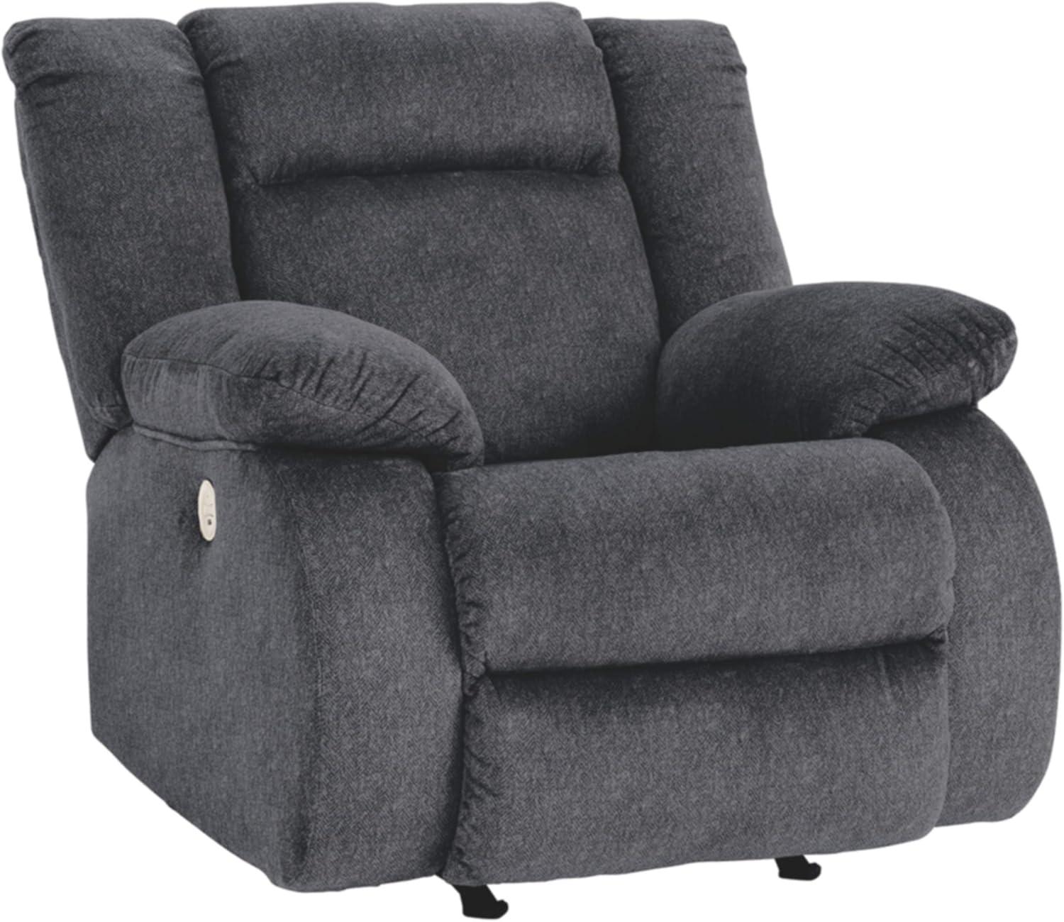 Ashley Furniture Burkner Dark Gray Power Recliner