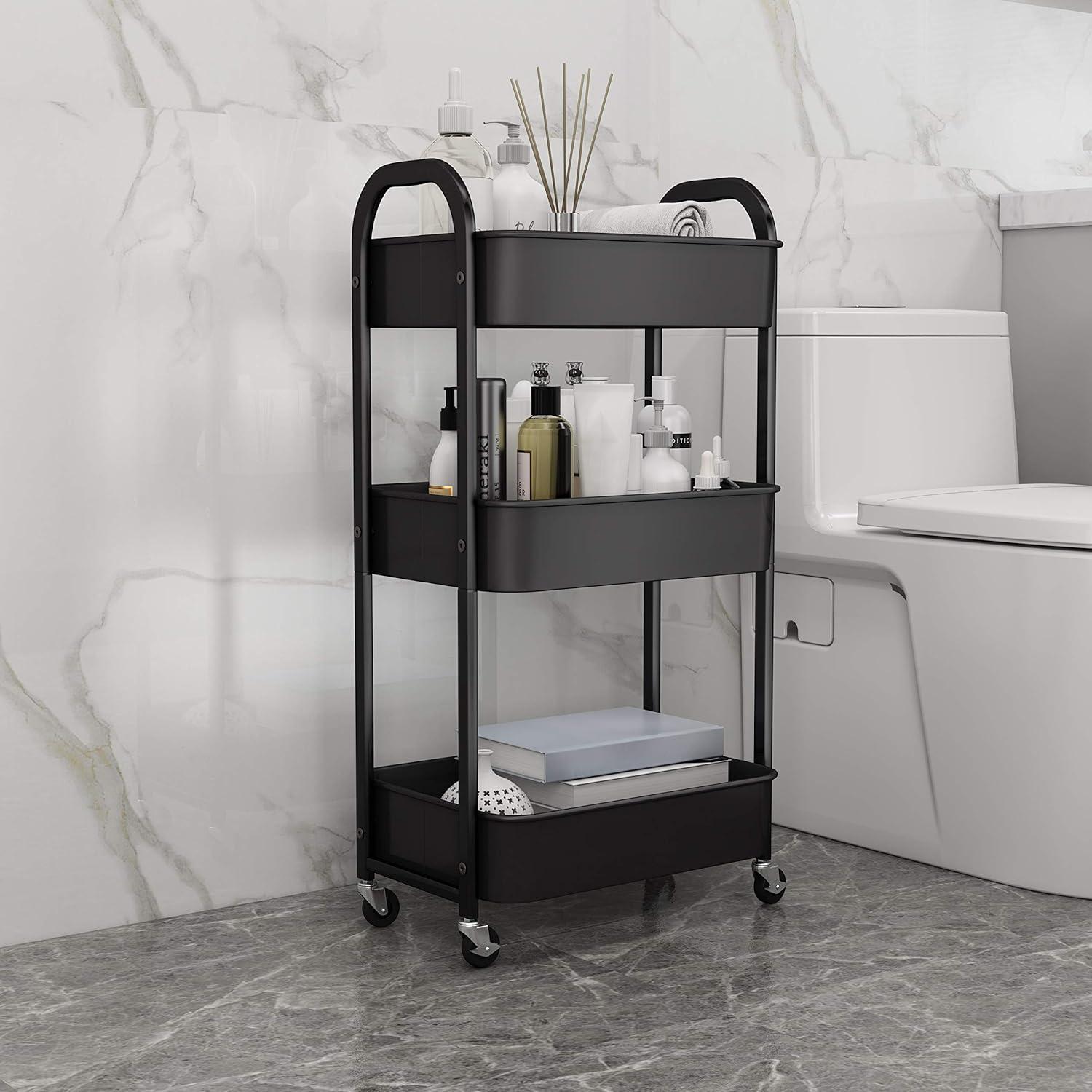 3 Tier Metal Utility Cart - Brightroom™