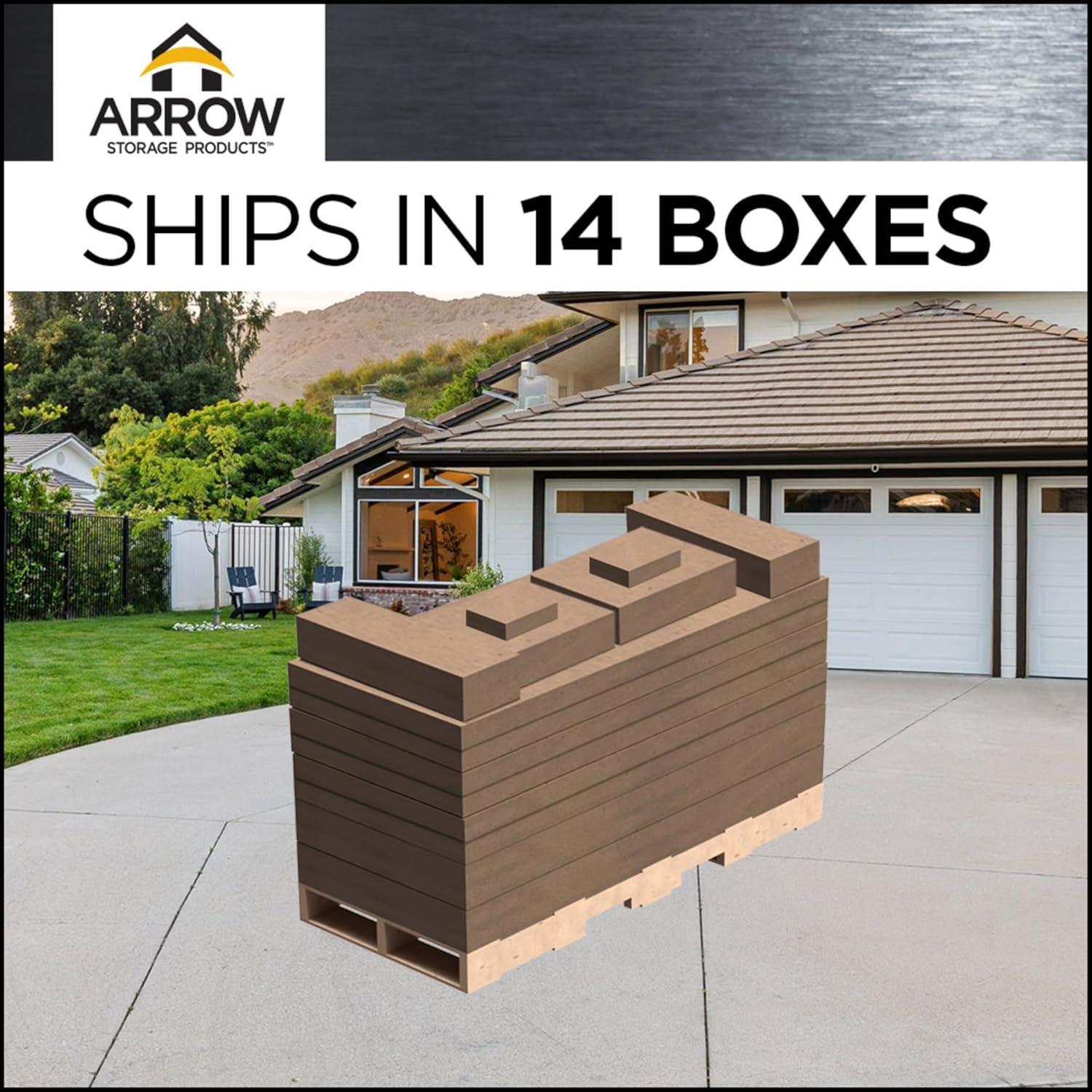 Arrow Arrow Steel Carport with 2 Side Wall Kits, 12X24X07