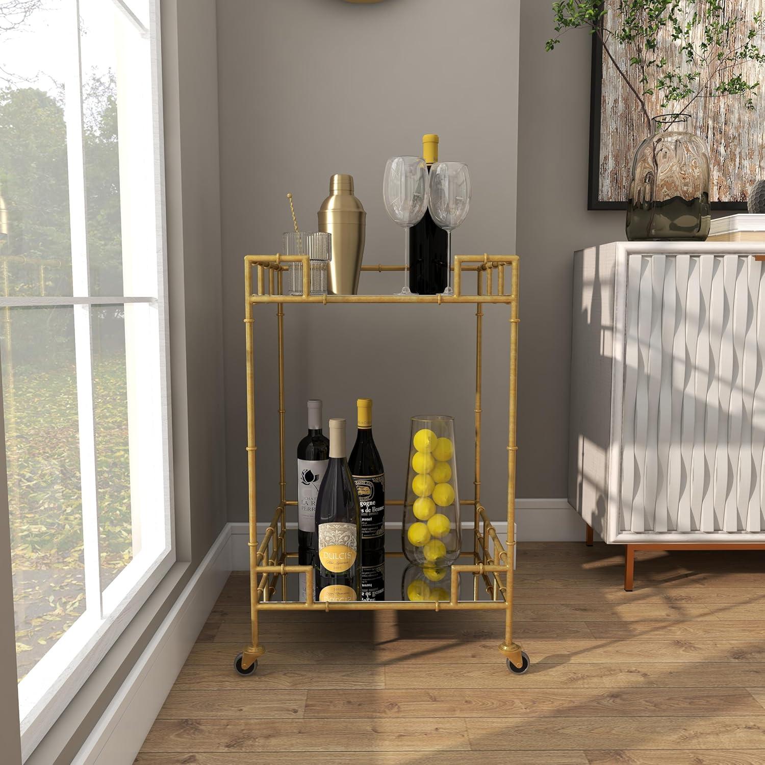 Stallings Metal Bar Cart