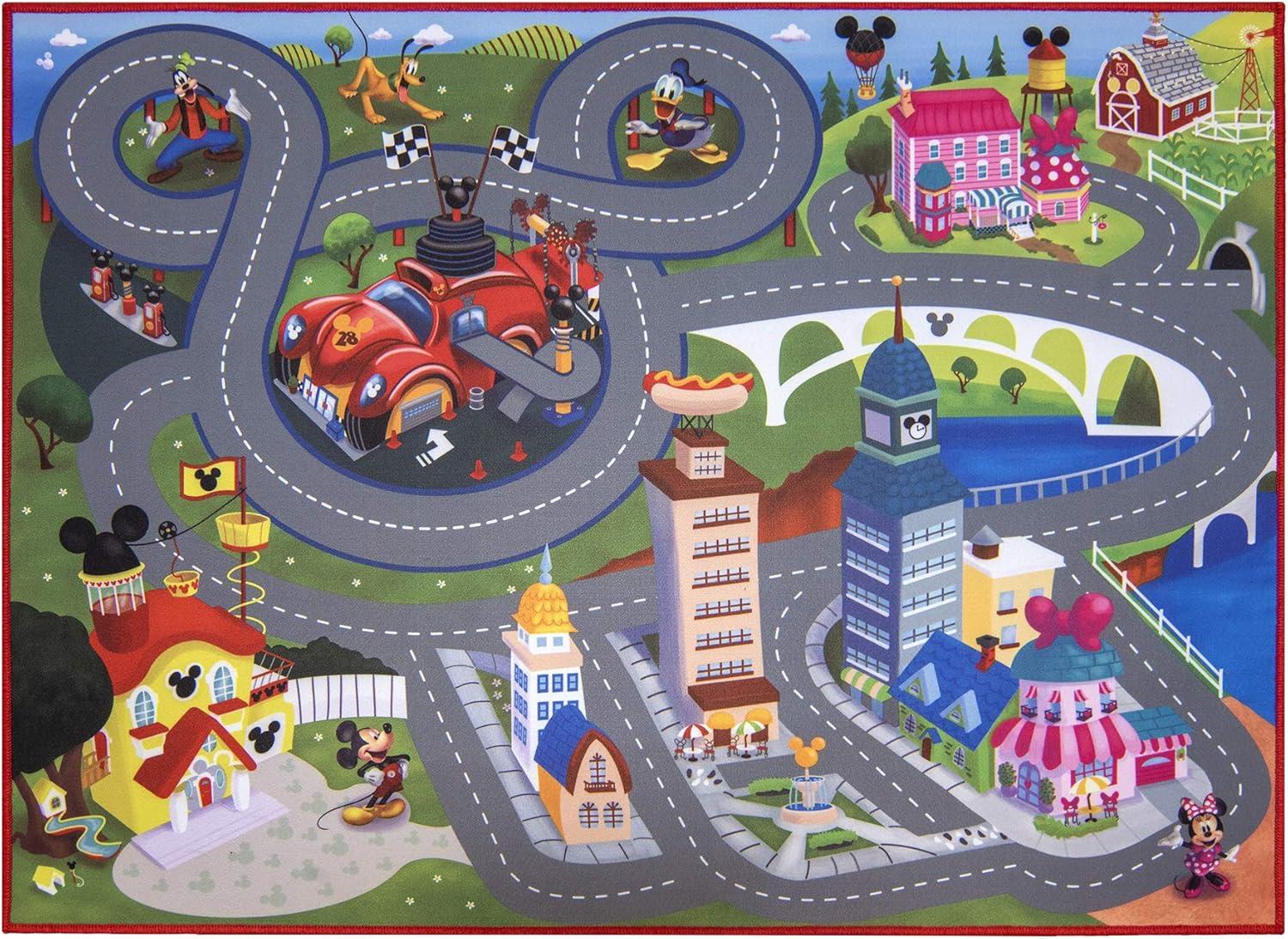 Gertmenian Disney Game Rug Mickey Mouse and Friends Kids Toys Throw Area Carpet