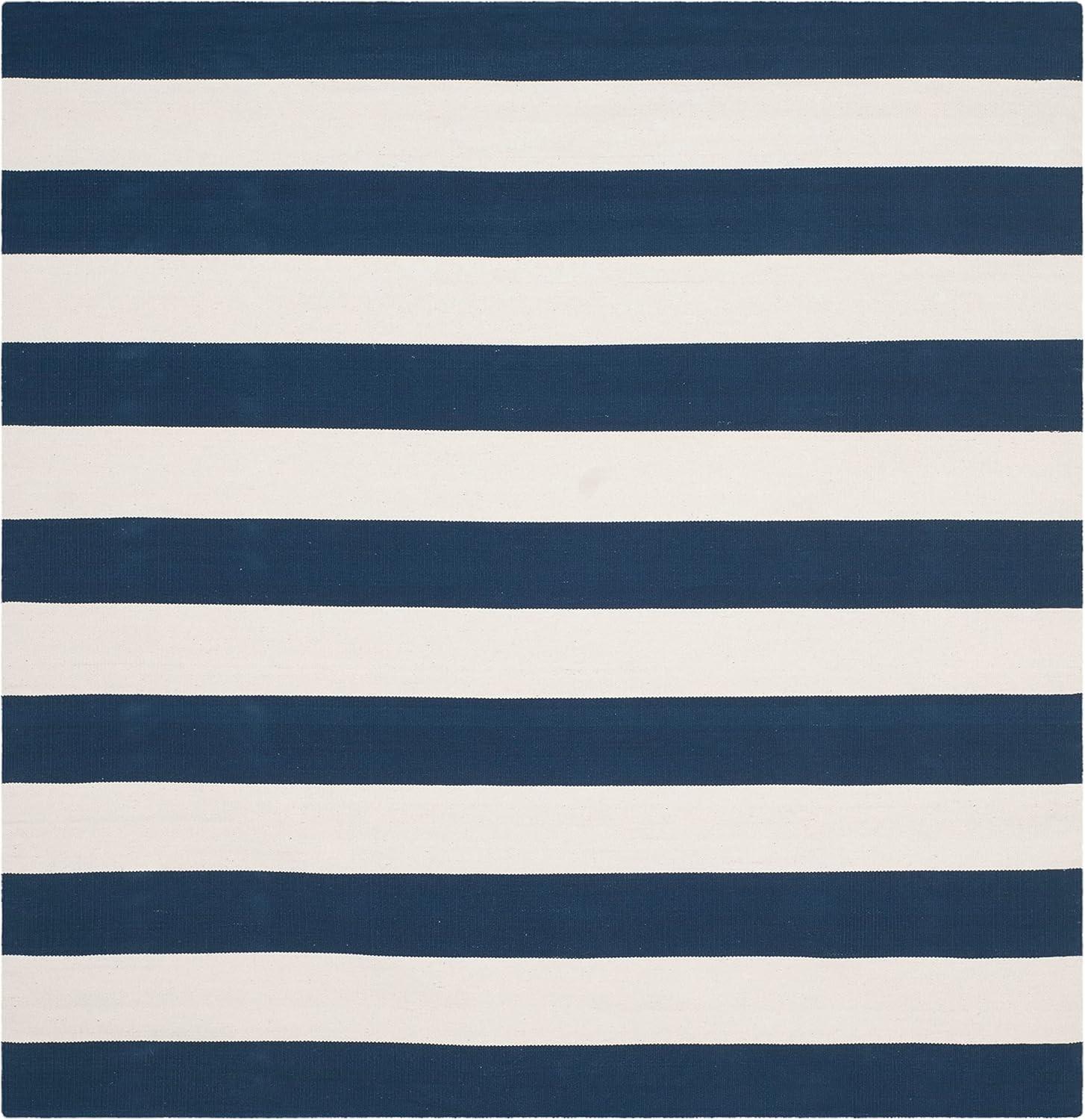 Montauk MTK712 Hand Woven Indoor Area Rug - Navy/Ivory - 8'x8' - Safavieh.