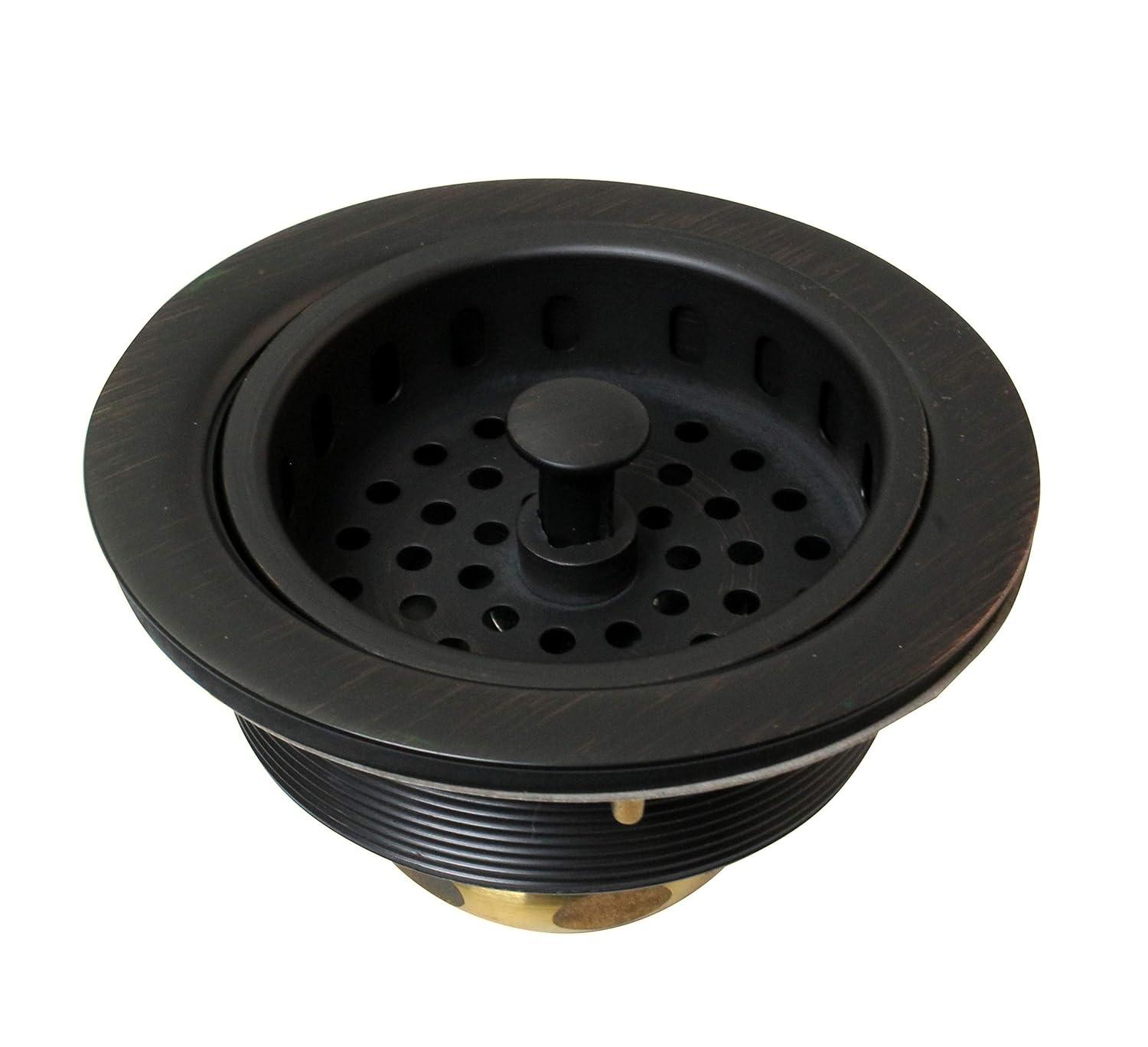 Westbrass Solid Brass Style Kitchen Sink Basket Strainer D214-12A