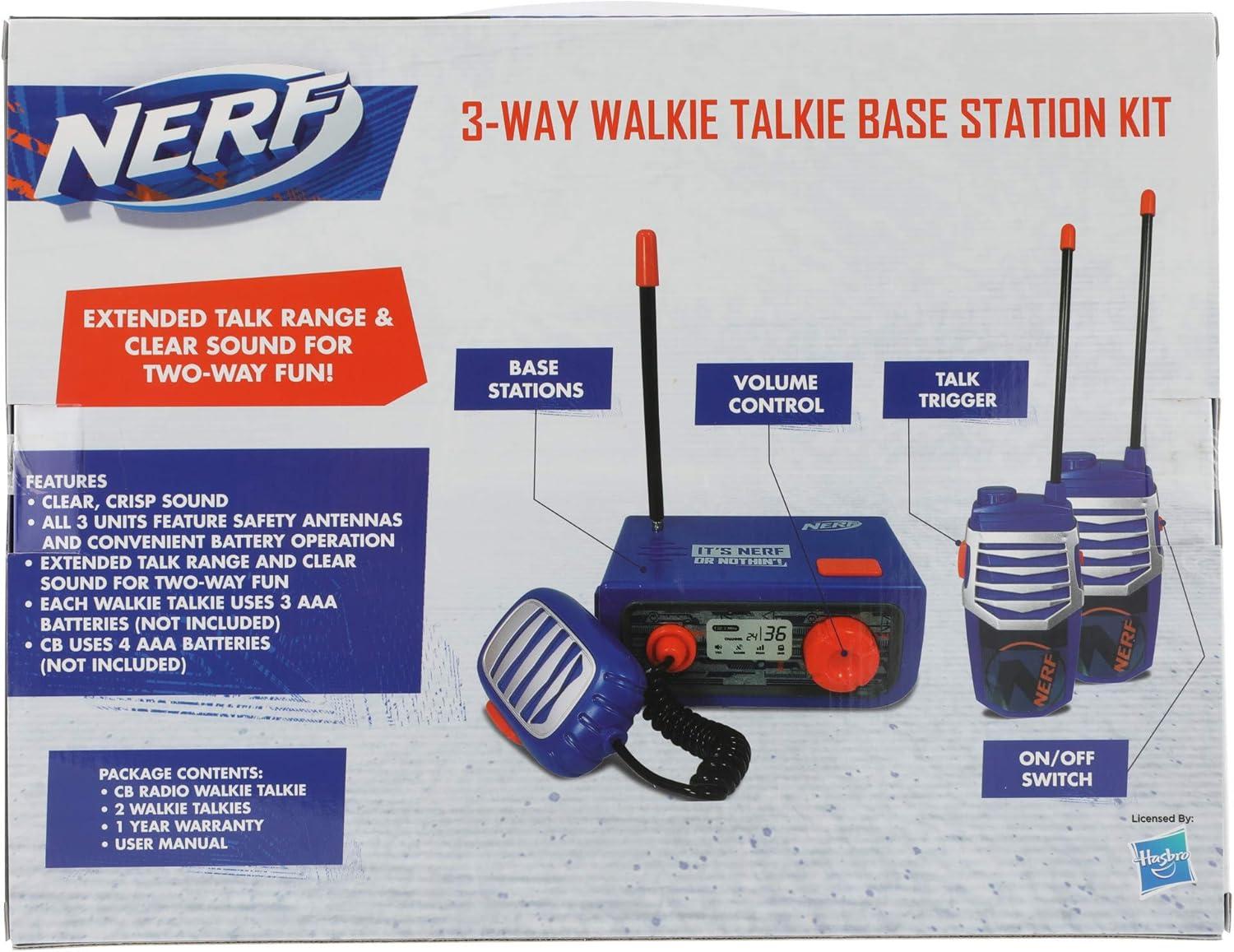 Nerf 3-Way Walkie Talkie Base Station Kit