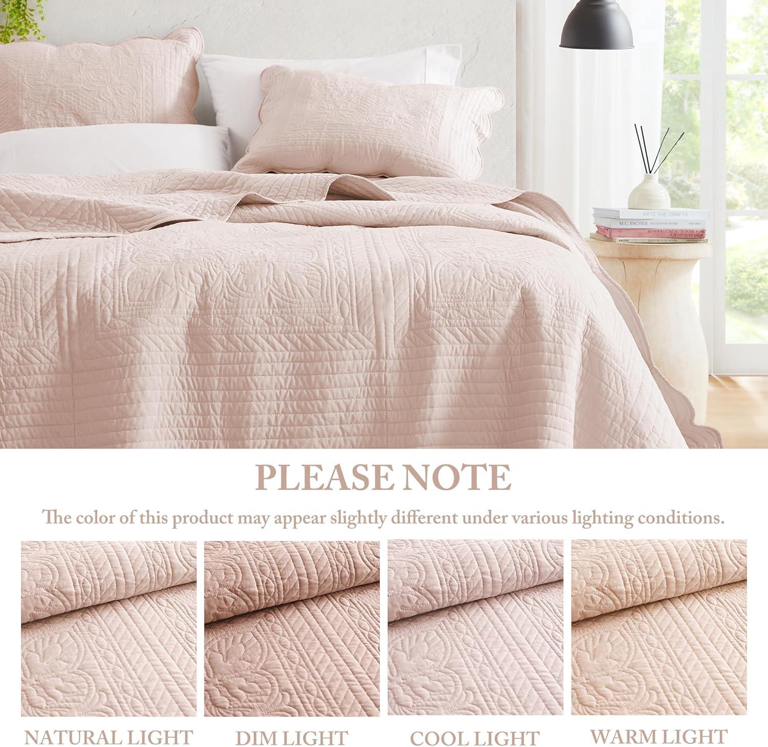 Tuscany Scalloped Edge Quilt Set