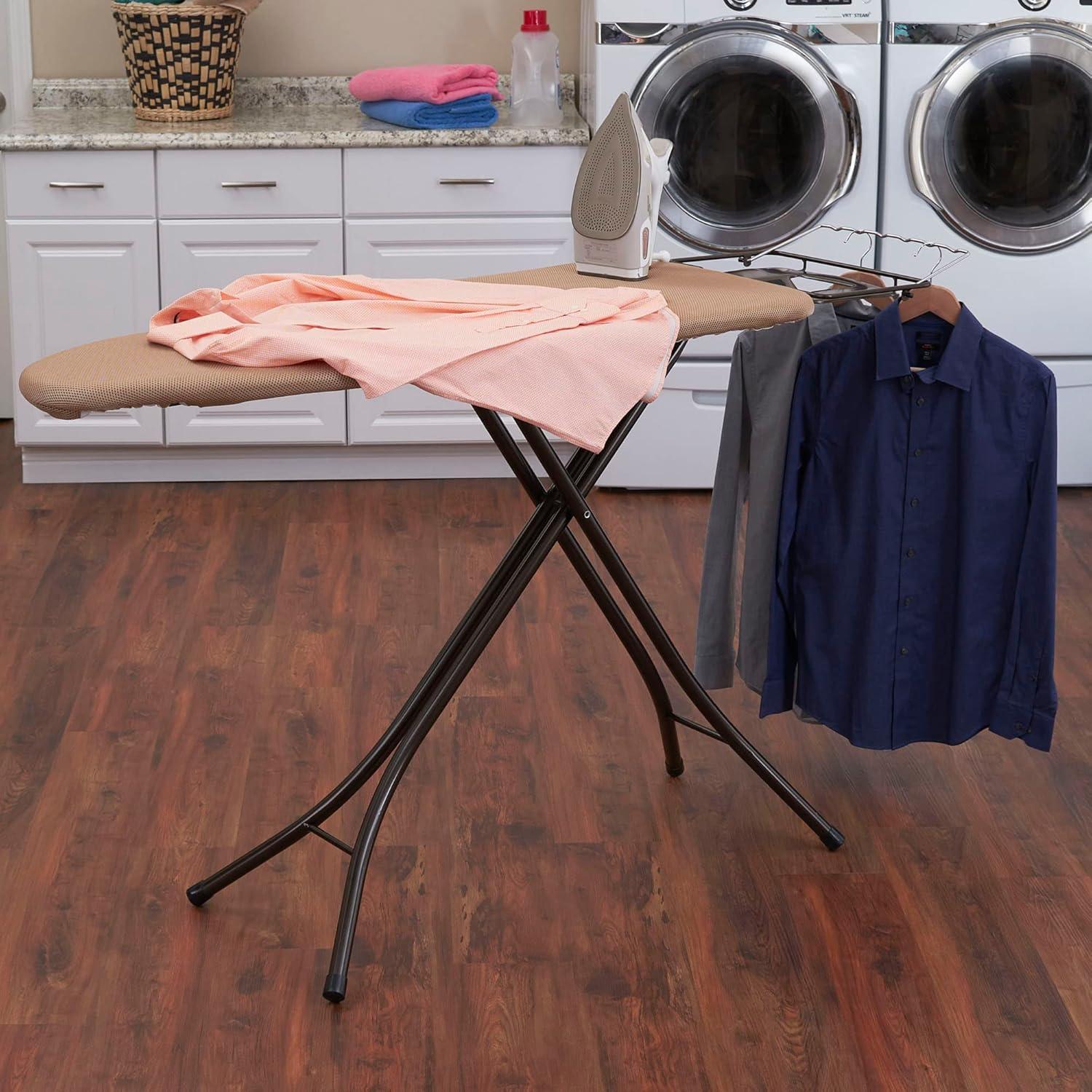 Household Essentials Mega Wide Top Ironing Board 4 Legs Antique Bronze Frame