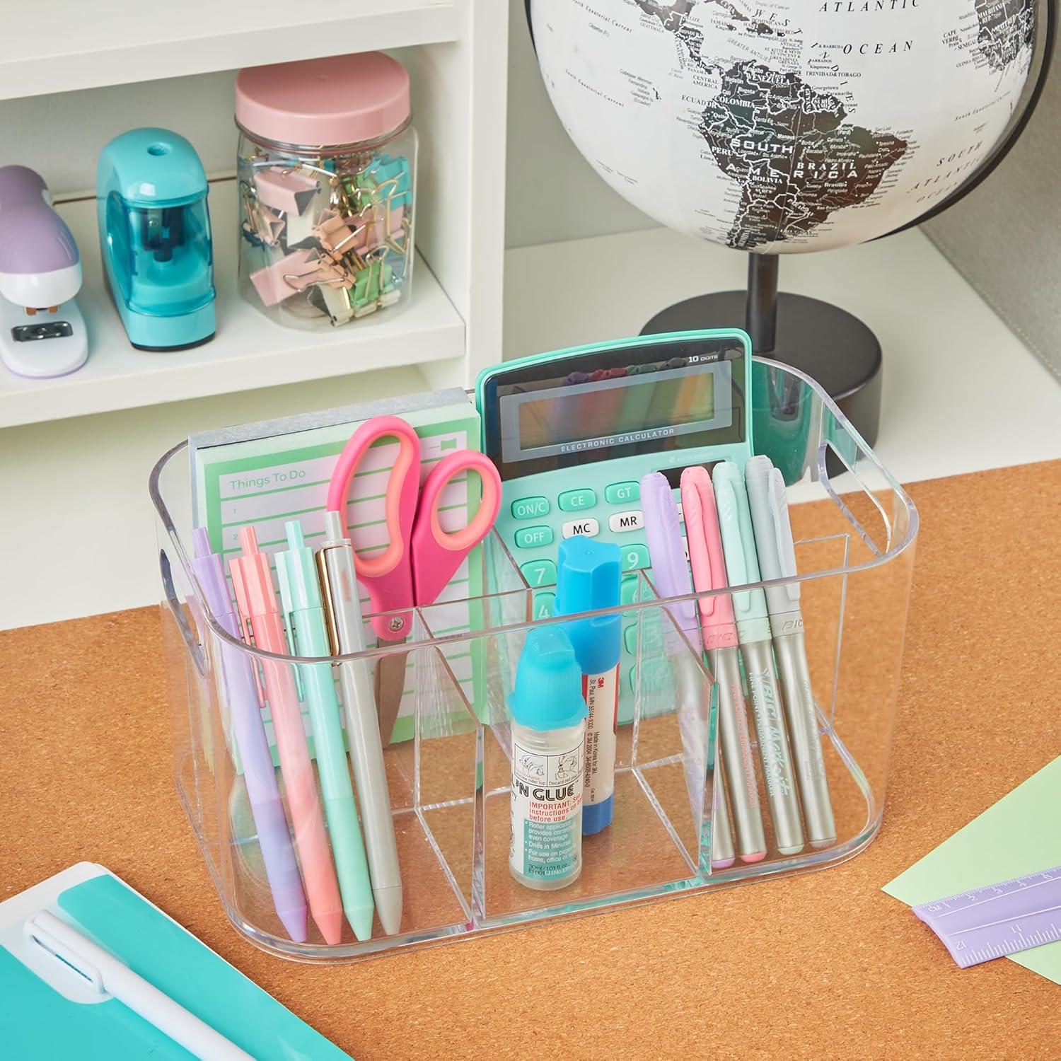 STORi Bliss 5-Compartment Plastic Organizer | Clear