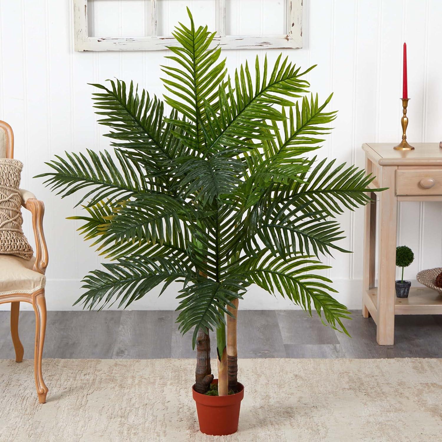 Nearly Natural 4-ft Areca Palm Tree (Real Touch)