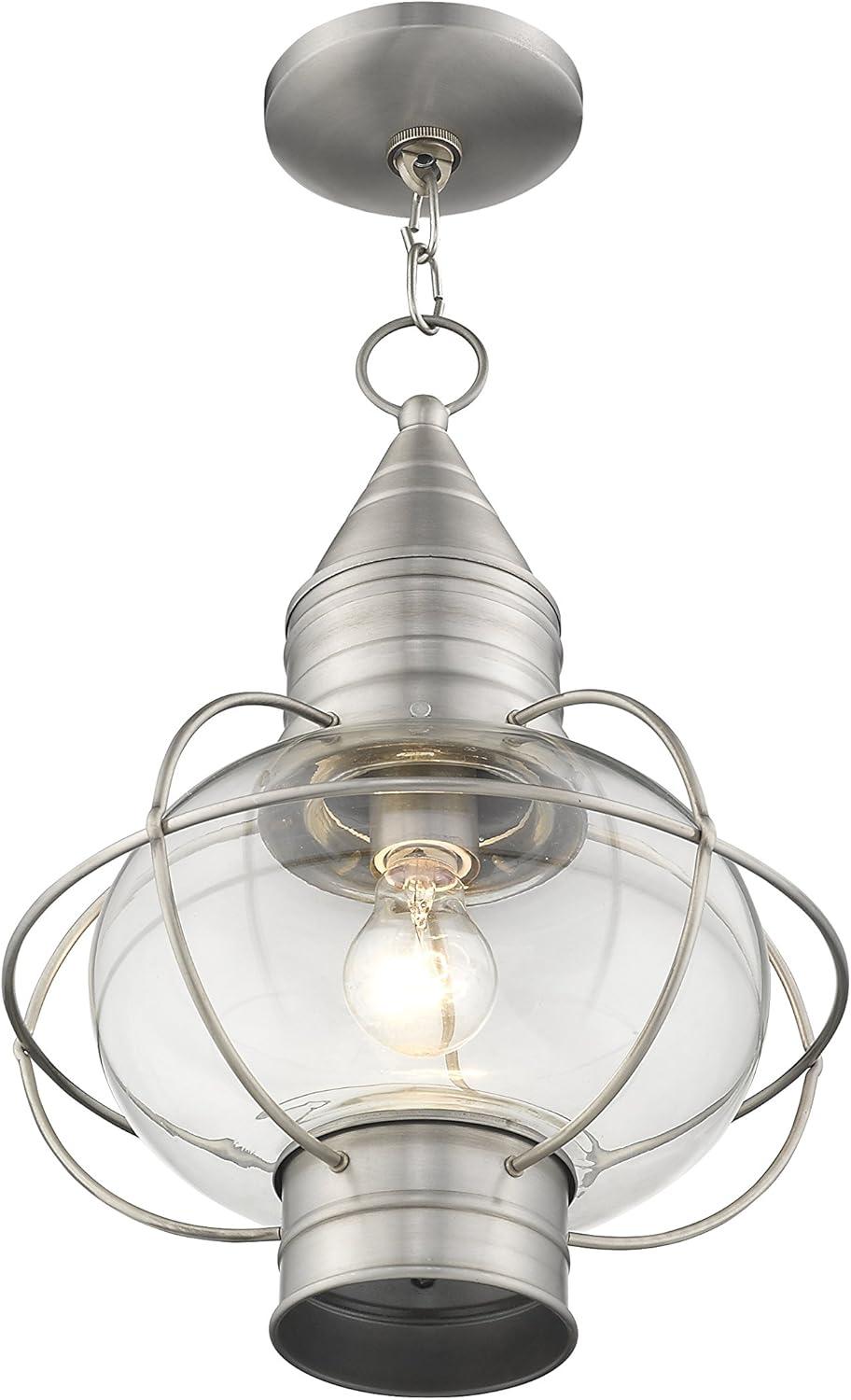 Livex Lighting Newburyport 1 - Light Pendant in  Brushed Nickel