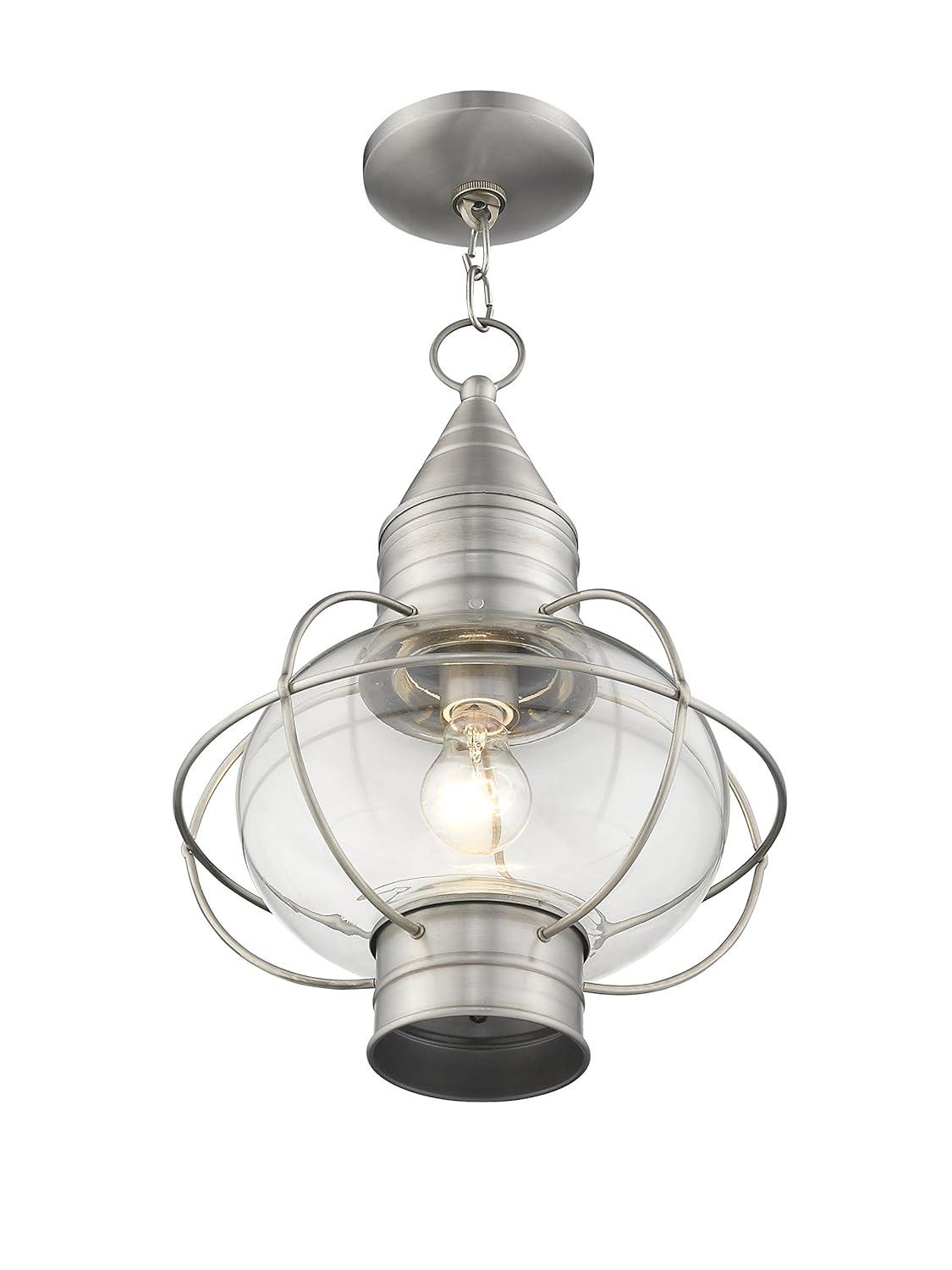 Livex Lighting Newburyport 1 - Light Pendant in  Brushed Nickel