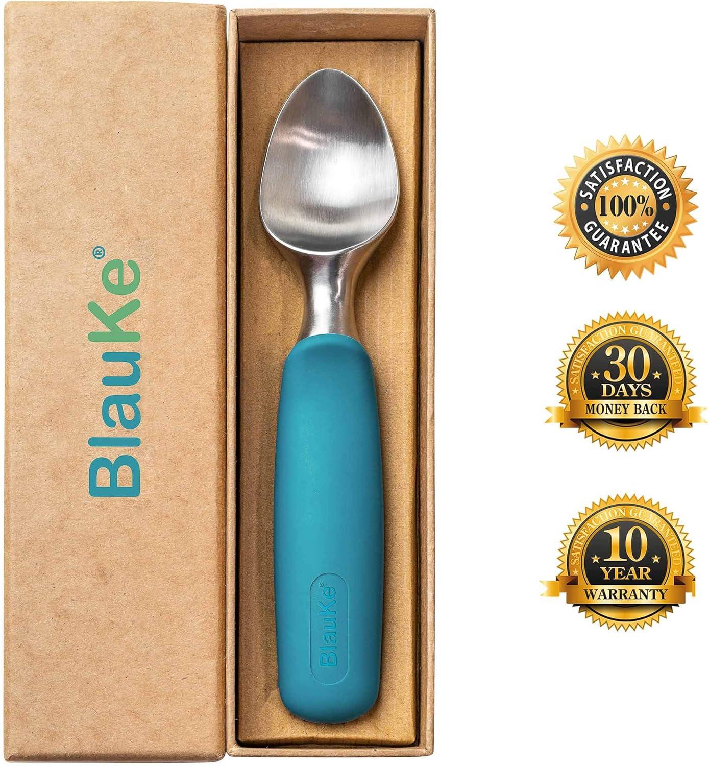 Small Stainless Steel Ice Cream Scoop with Non-Slip Grip