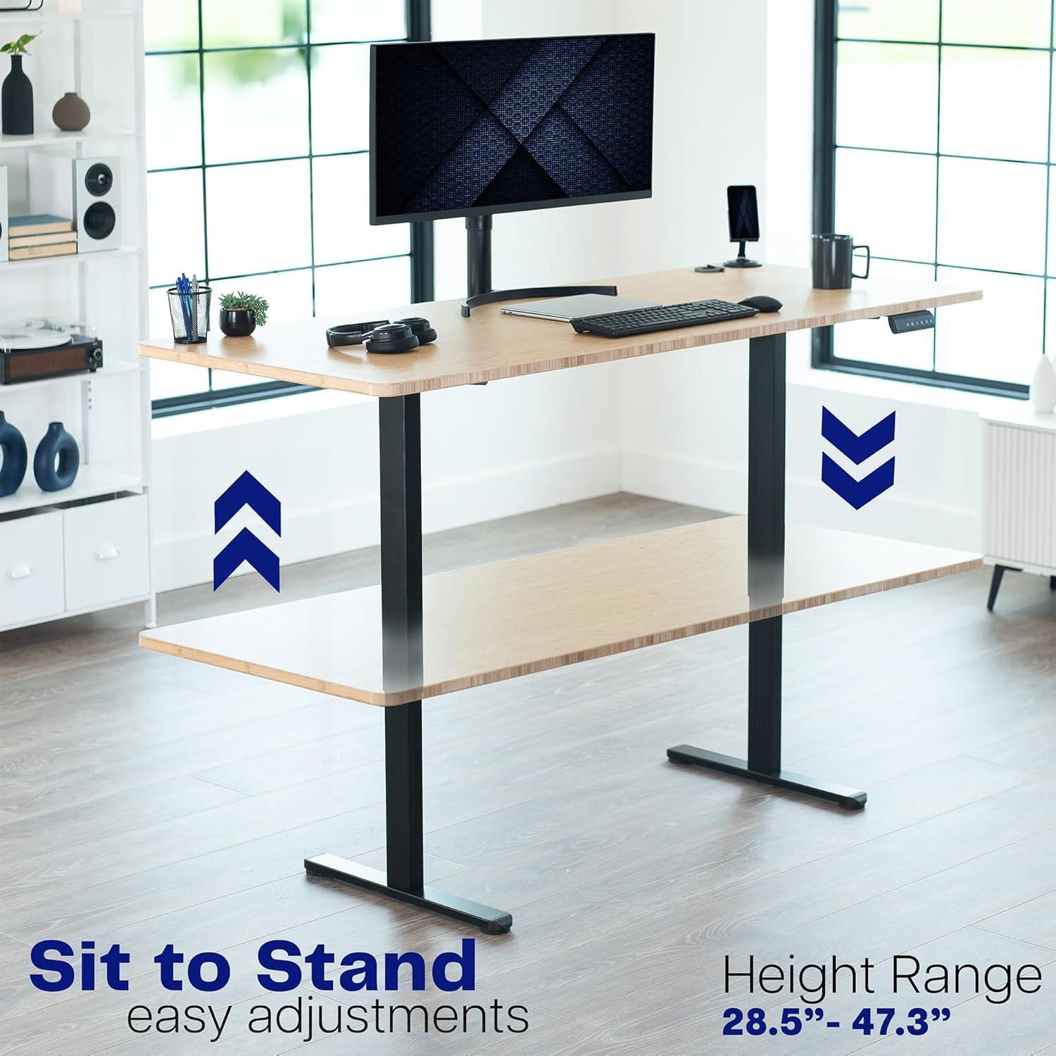 Vivo VIVO Electric Dual Motor Standing Desk Frame, E-200 Series