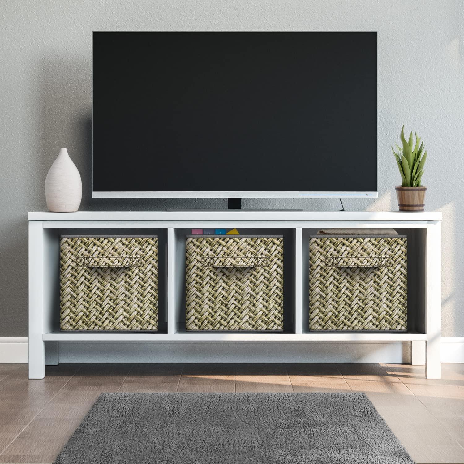 Sorbus Sorbus 4 Pack 11" Foldable Fabric Storage Cube Bins with Handles