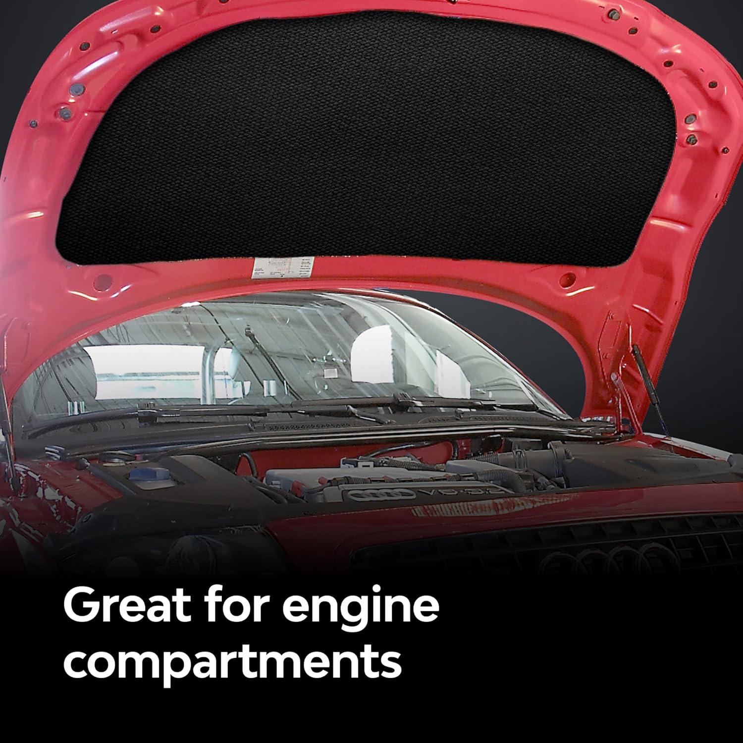 Dynamat DynaCore 1” Thick Lightweight Black Thermo-Acoustic Insulating Fiber for Cars, Trucks, Boats, RVs & More – Dissipates Sound & Absorbs Heat – 32" x 54" sheet, 12 sq ft of Coverage
