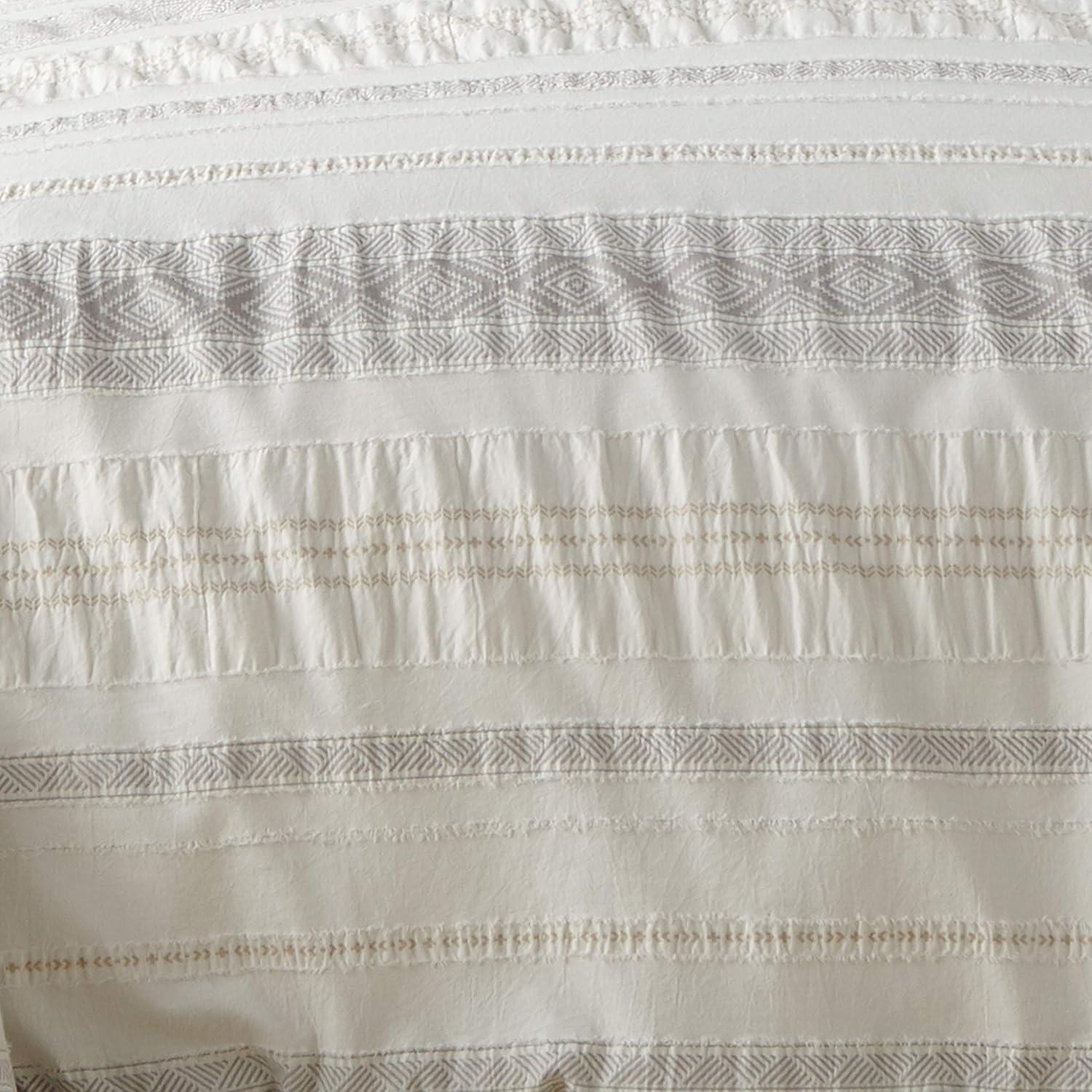 Pickford King/Cal King Comforter Set - Taupe, Grey & Cream - Levtex Home