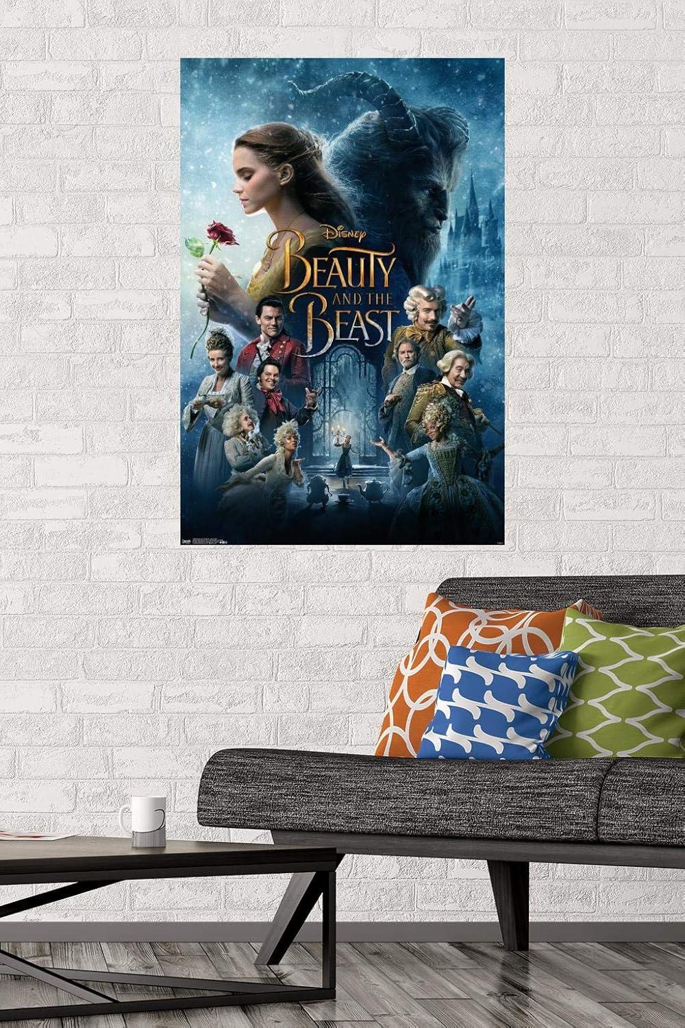 Disney Beauty and the Beast Traditional Wall Poster, 22.375" x 34"