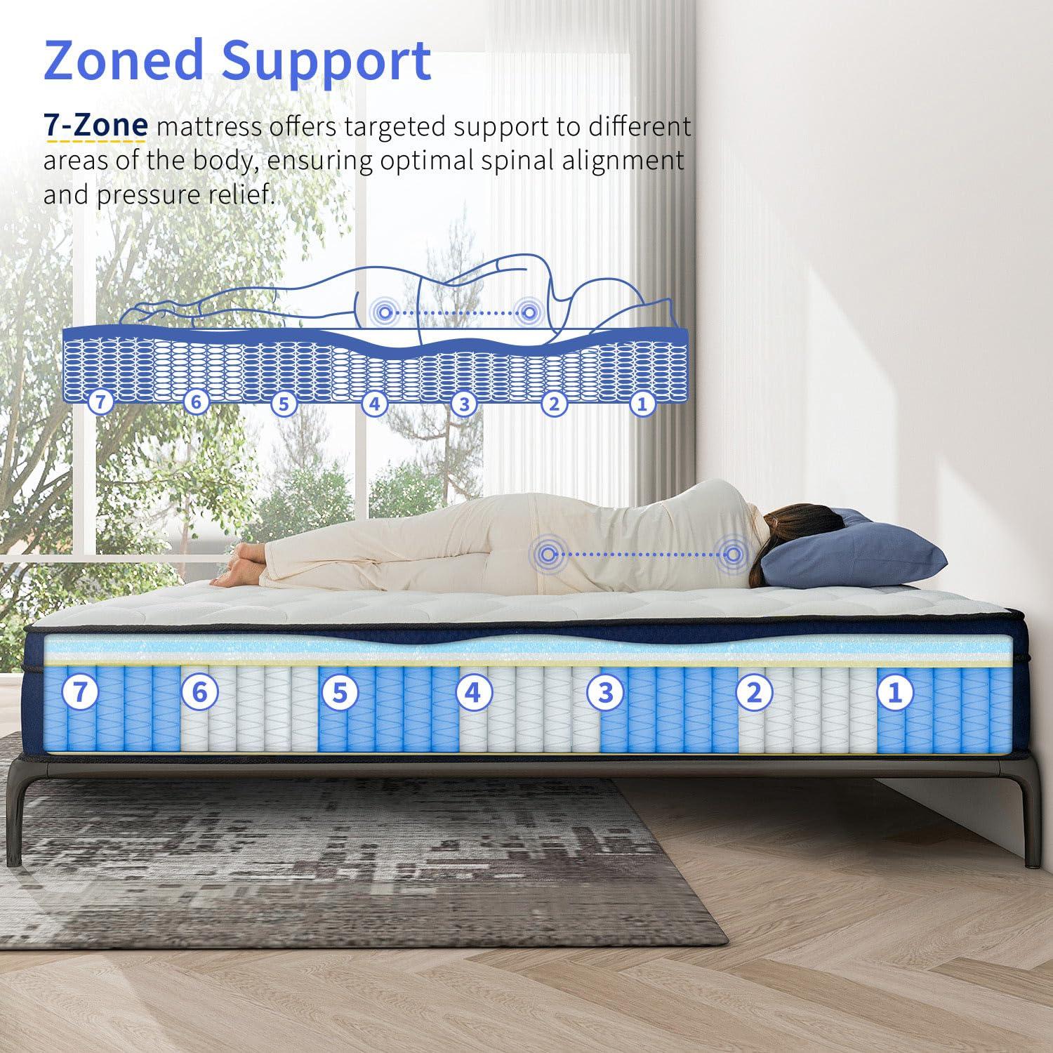 Alwyn Home Congresbury 10'' Medium Memory Foam Hybrid Mattress In A Box