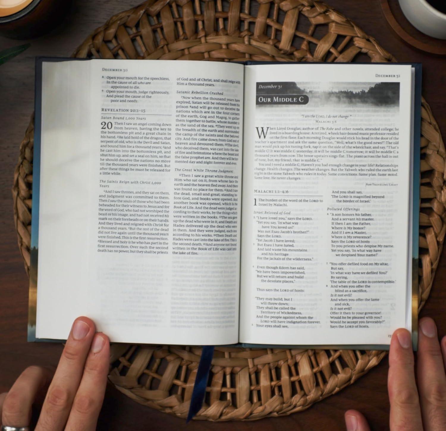 Nkjv, Grace for the Moment Daily Bible, Hardcover, Comfort Print - by  Max Lucado