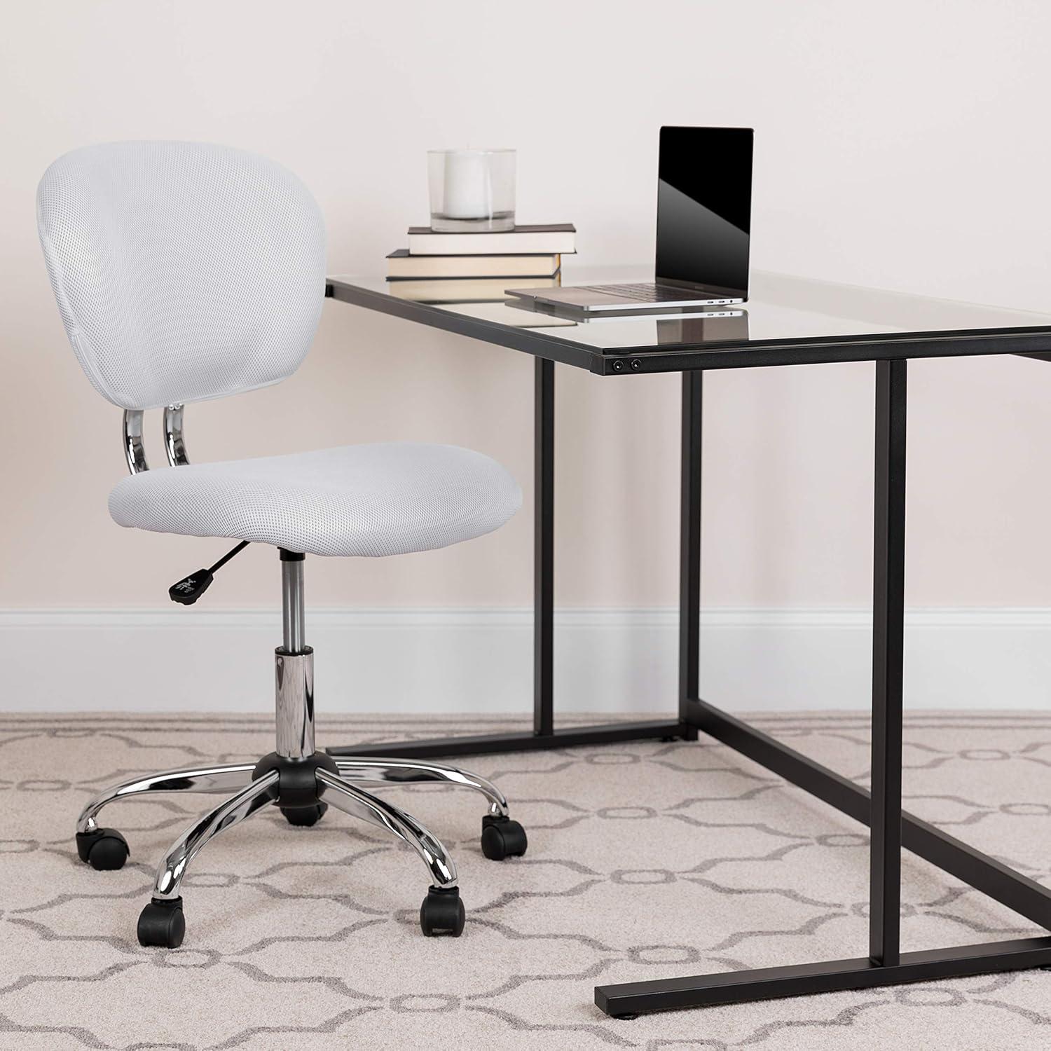 Flash Furniture Beverly Mid-Back Swivel Mesh Office Chair with Padded Seat by Flash Furniture | Wayfair