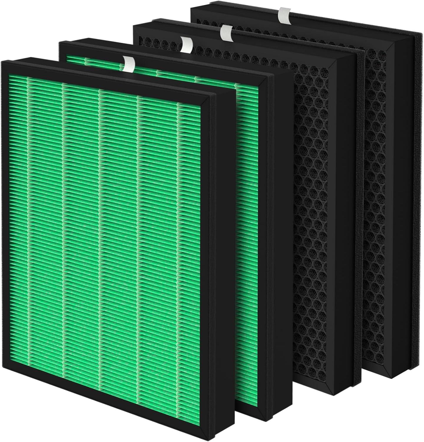 Coway Replacement Max2 Filter Set for Airmega 400 Series: True HEPA, Captures Smoke & Dust, Compatible with Coway Purifiers