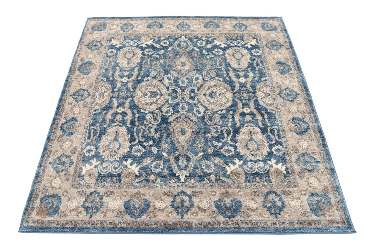 RugPal Linz Oriental Blue Area Rug