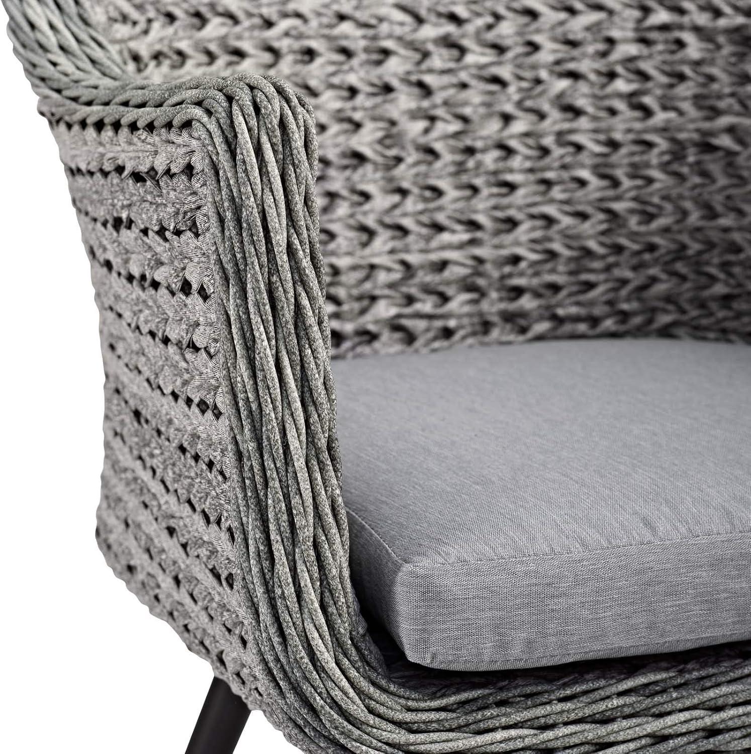 Endeavor Outdoor Patio Wicker Rattan Dining Armchair by Modway