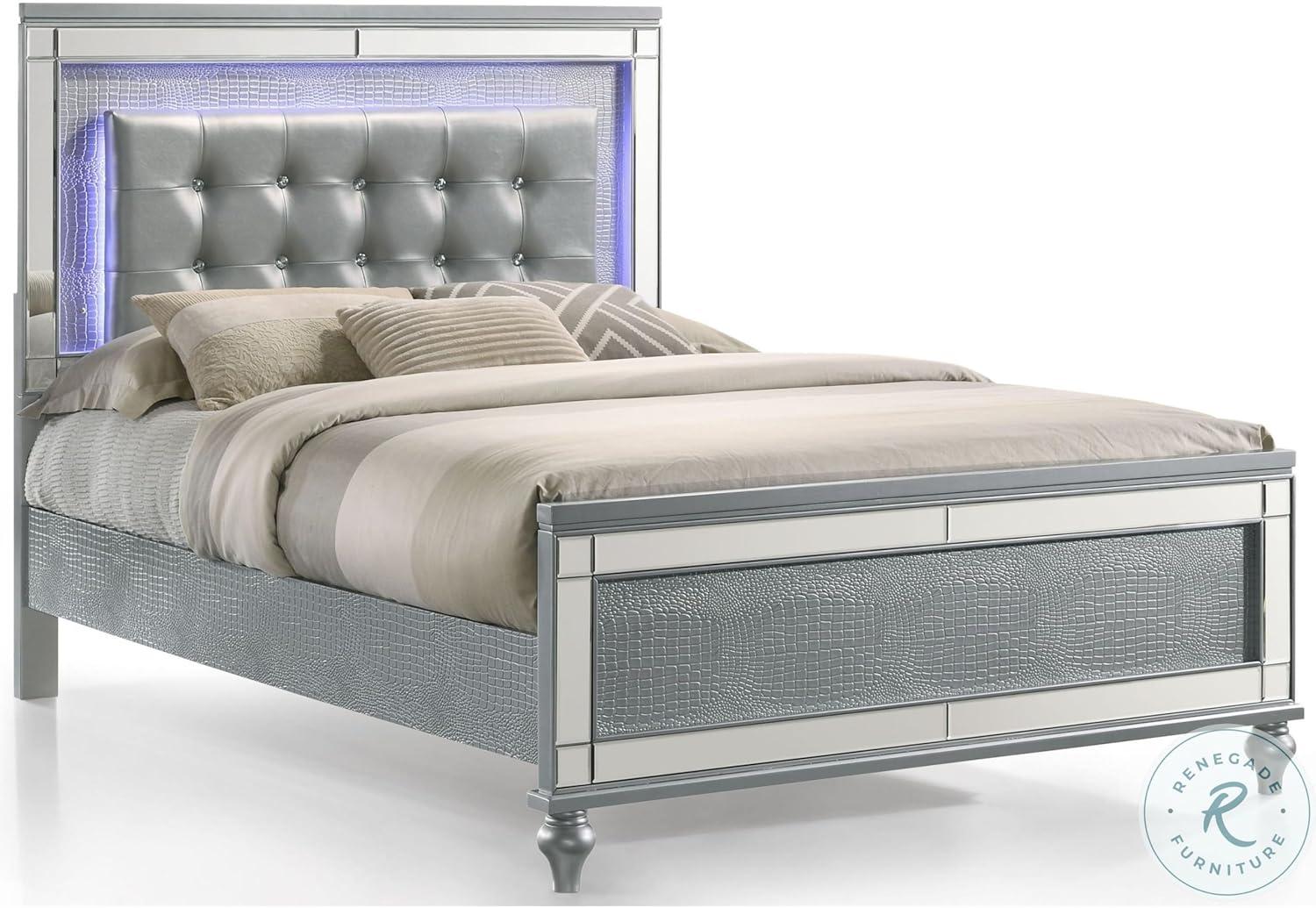 Benjara Lee Upholstered Platform Bed