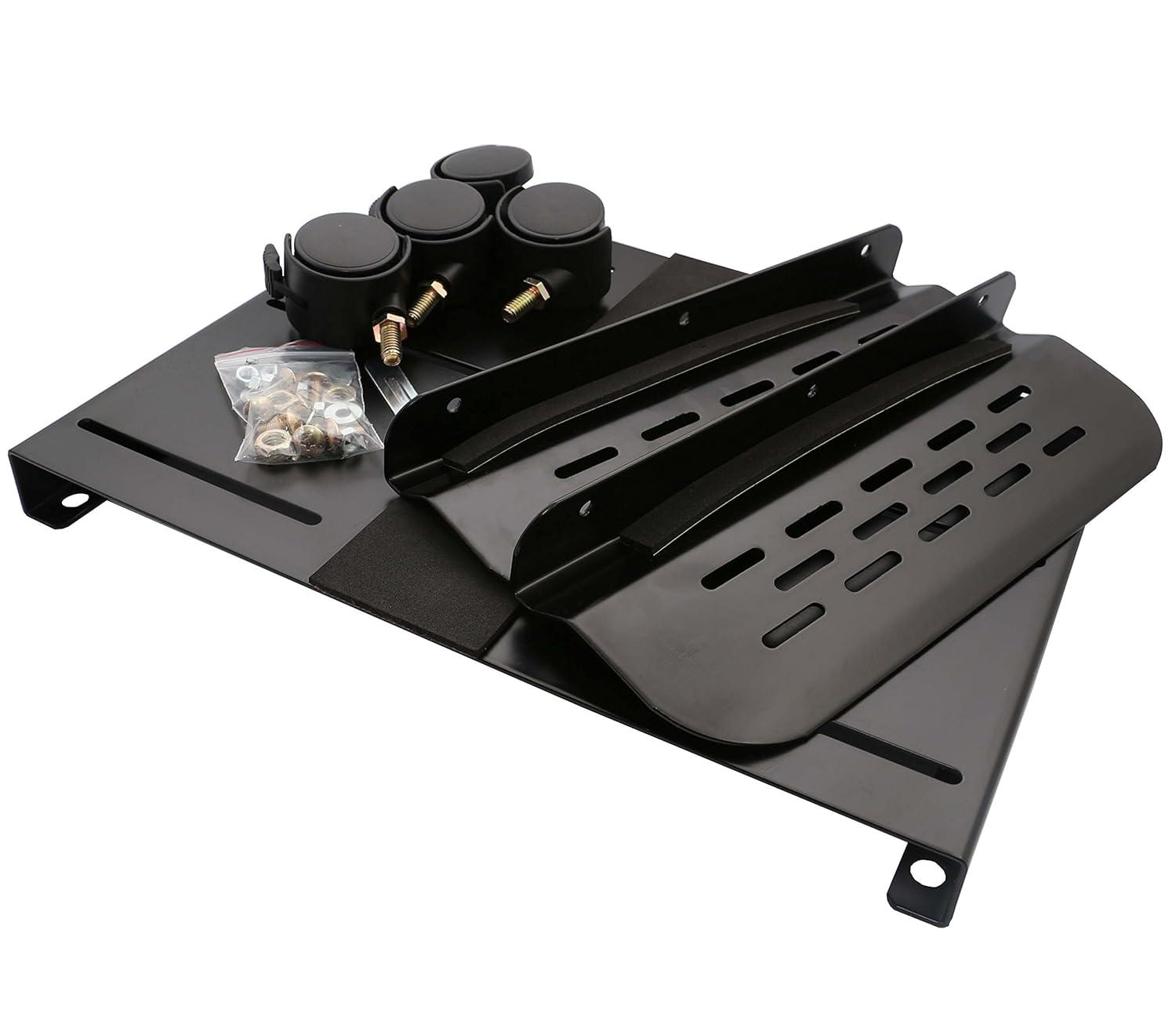 Syba SY-ACC65079 Metal Mobile Desktop Tower Computer Rolling Stand with Adjustable Width and Caster Wheels