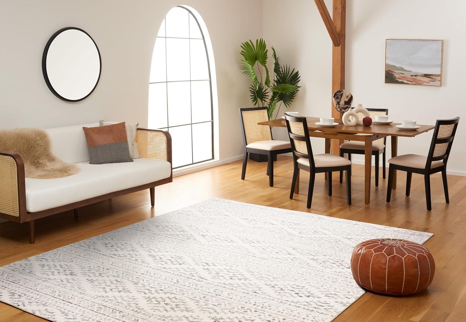 Tulum TUL272 Power Loomed Area Rug - Ivory/Grey - 8'x10' - Safavieh.