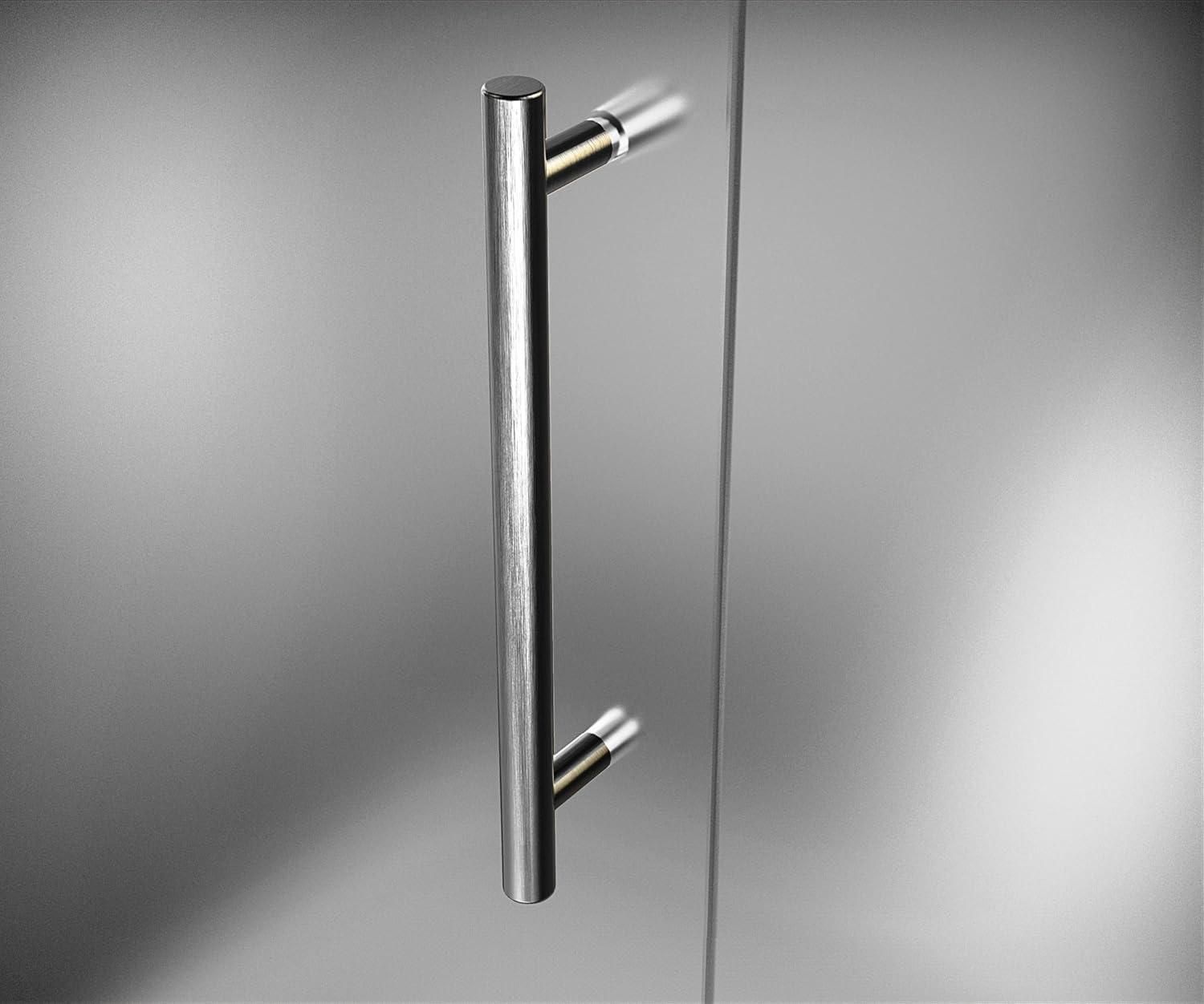 Nautis 30" W x 72'' H Hinged Frameless Shower Door