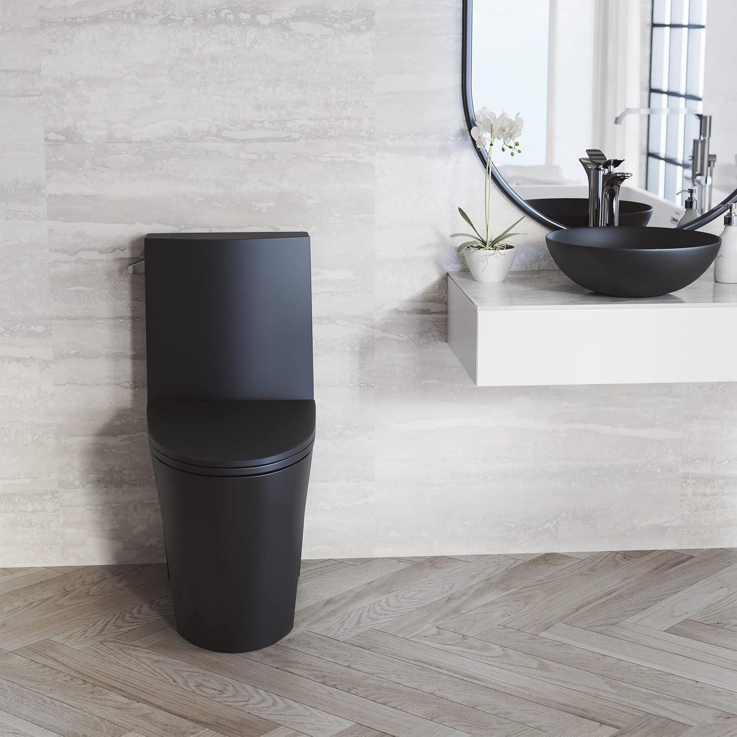 St. Tropez One Piece Elongated Toilet Dual Vortex Flush 1.6 GPF