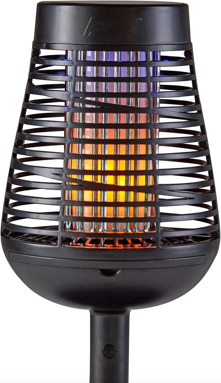 PIC Pic Flickering Flame Solar Bug Zapper Insect Killer Torch