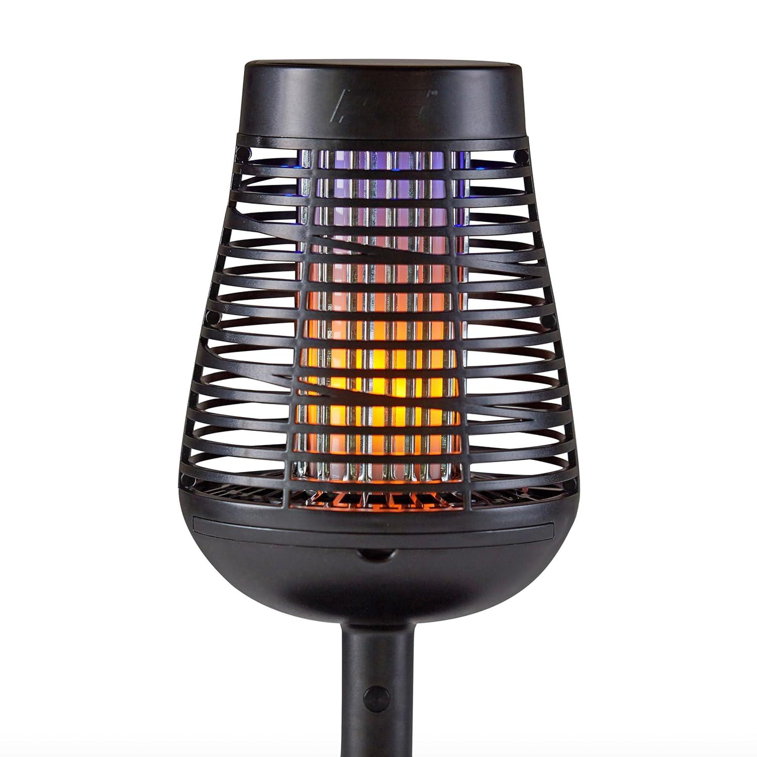 PIC Pic Flickering Flame Solar Bug Zapper Insect Killer Torch