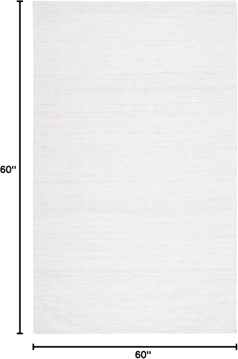 Marbella MRB313 Hand Woven Area Rug - Silver/Ivory - 4'x6' - Safavieh.