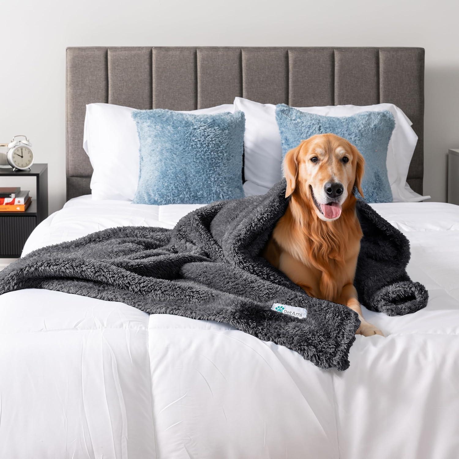 PetAmi Sherpa Fleece Pet Blanket