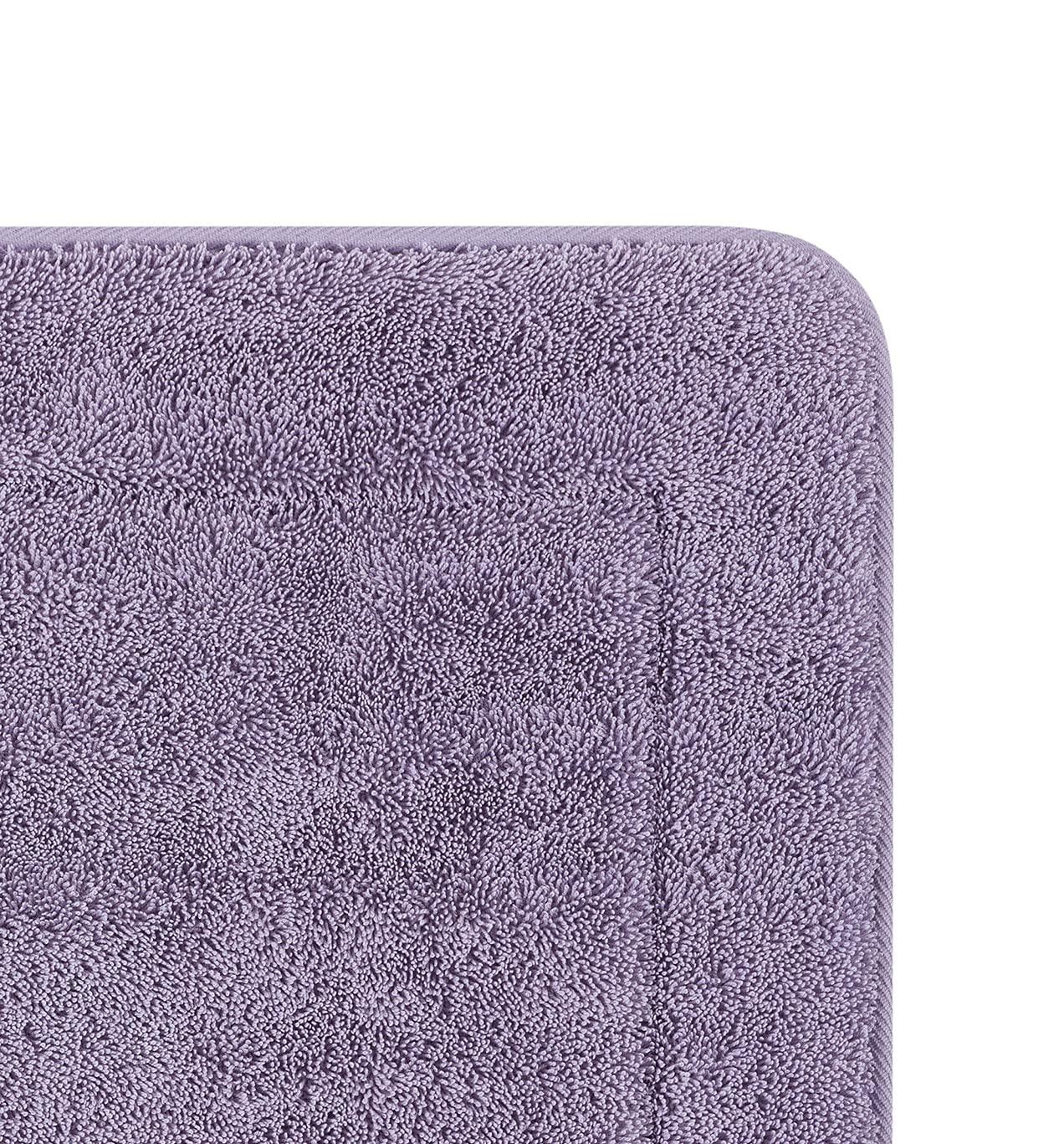 Wisteria Purple Terry Memory Foam Bath Mat Set