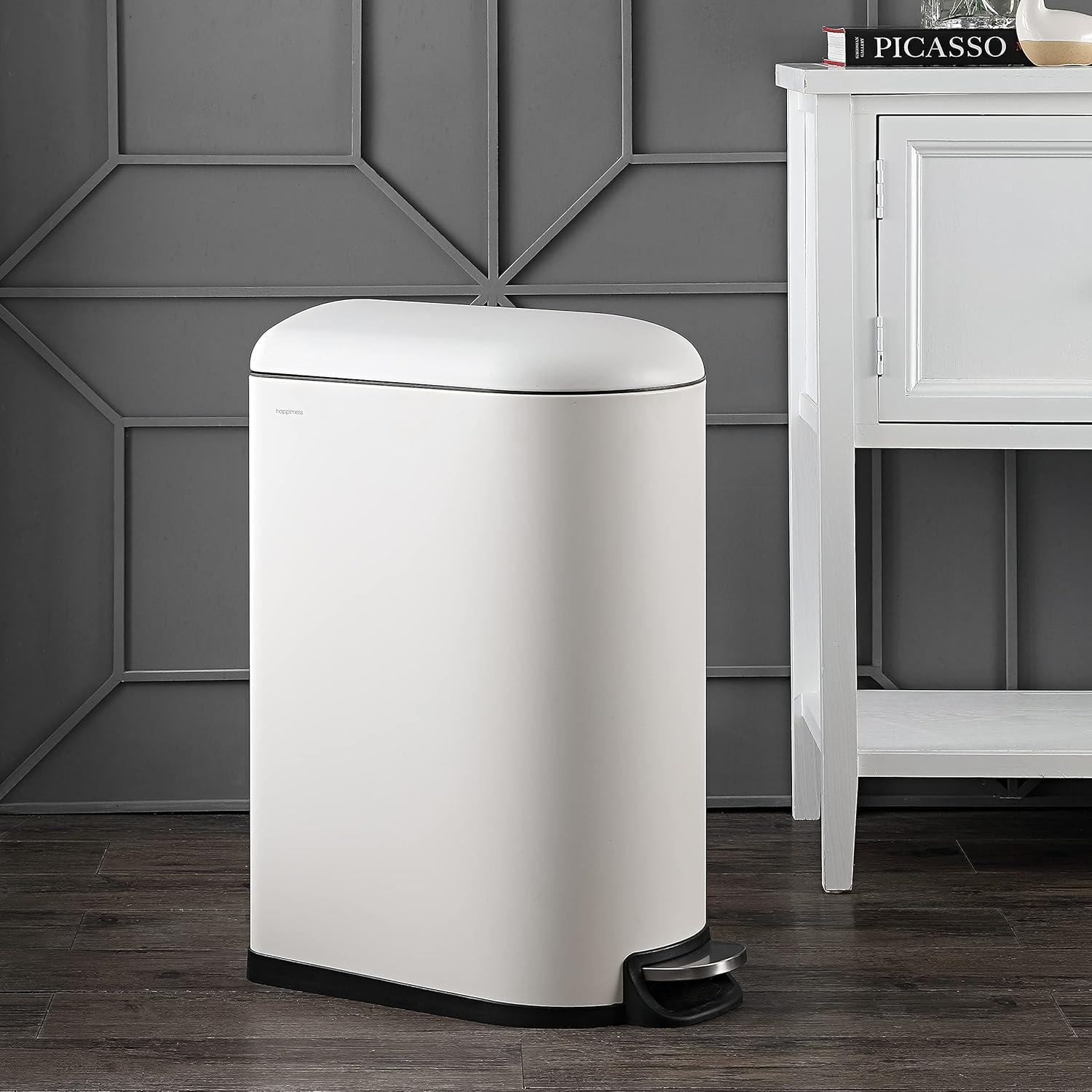 happimess Roland Steel Step On Trash Can & Reviews | Wayfair