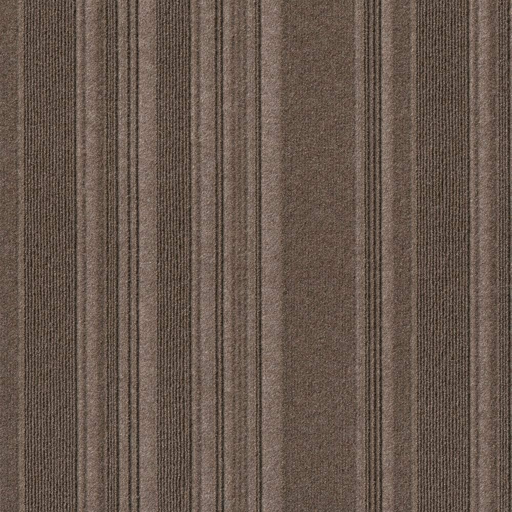 Shuffle Espresso Carpet Tiles - 24" x 24" Indoor/Outdoor, Peel and Stick Carpet Tiles - 60 sq. ft. per box – Pack of 15 Tiles