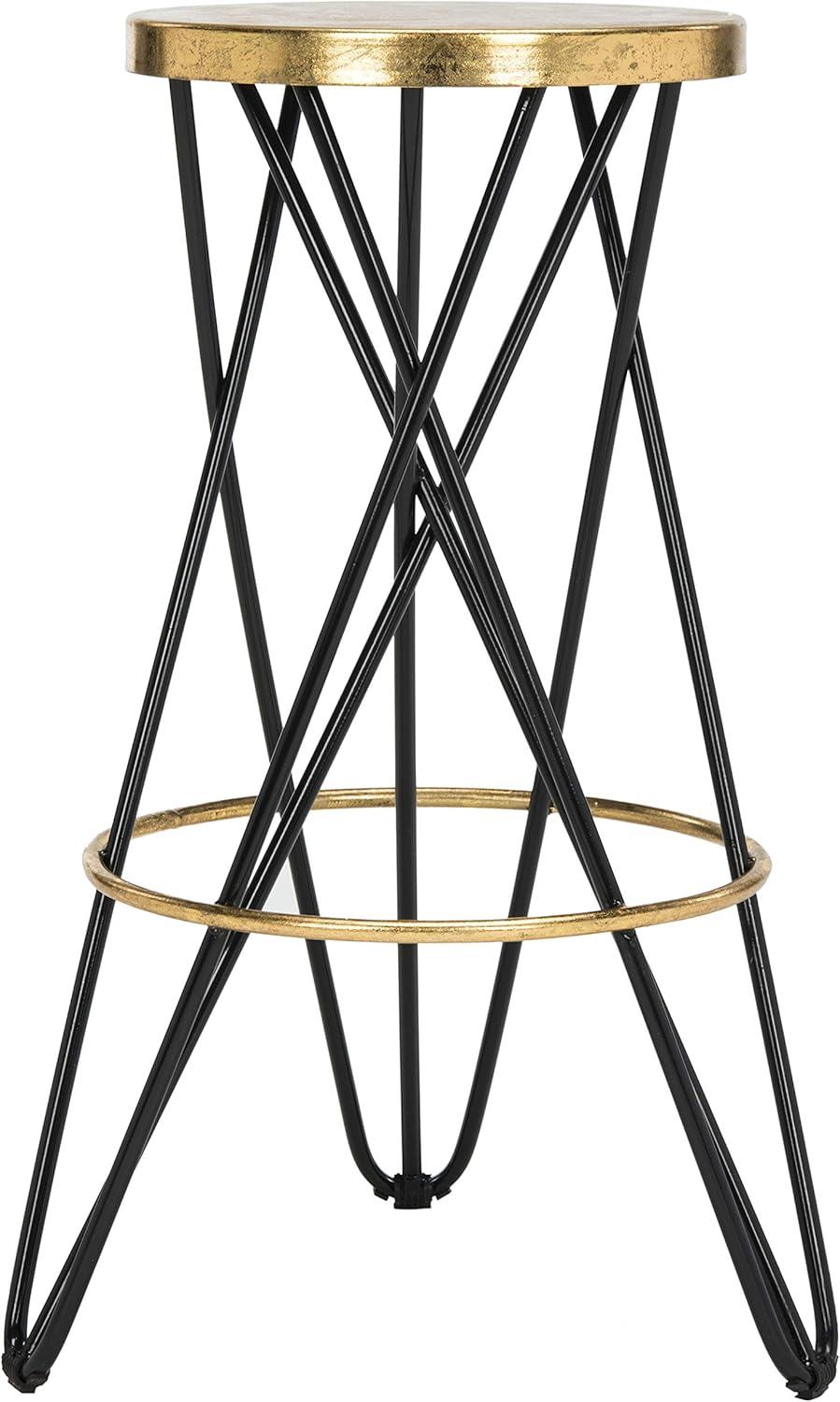 Lorna Gold Leaf Bar Stool  - Safavieh