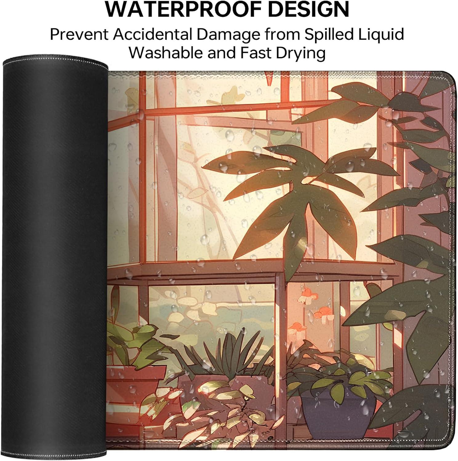 Cute Bird Large Gaming Mouse Pad,XL Mouse Pad Gaming 31.5 X 11.8 in Mouse Mat Desk Pad,Large Desk Mat Extended Keyboard Pad Mousepad with Non-Slip Base and Stitched Edge for Gaming Home Office