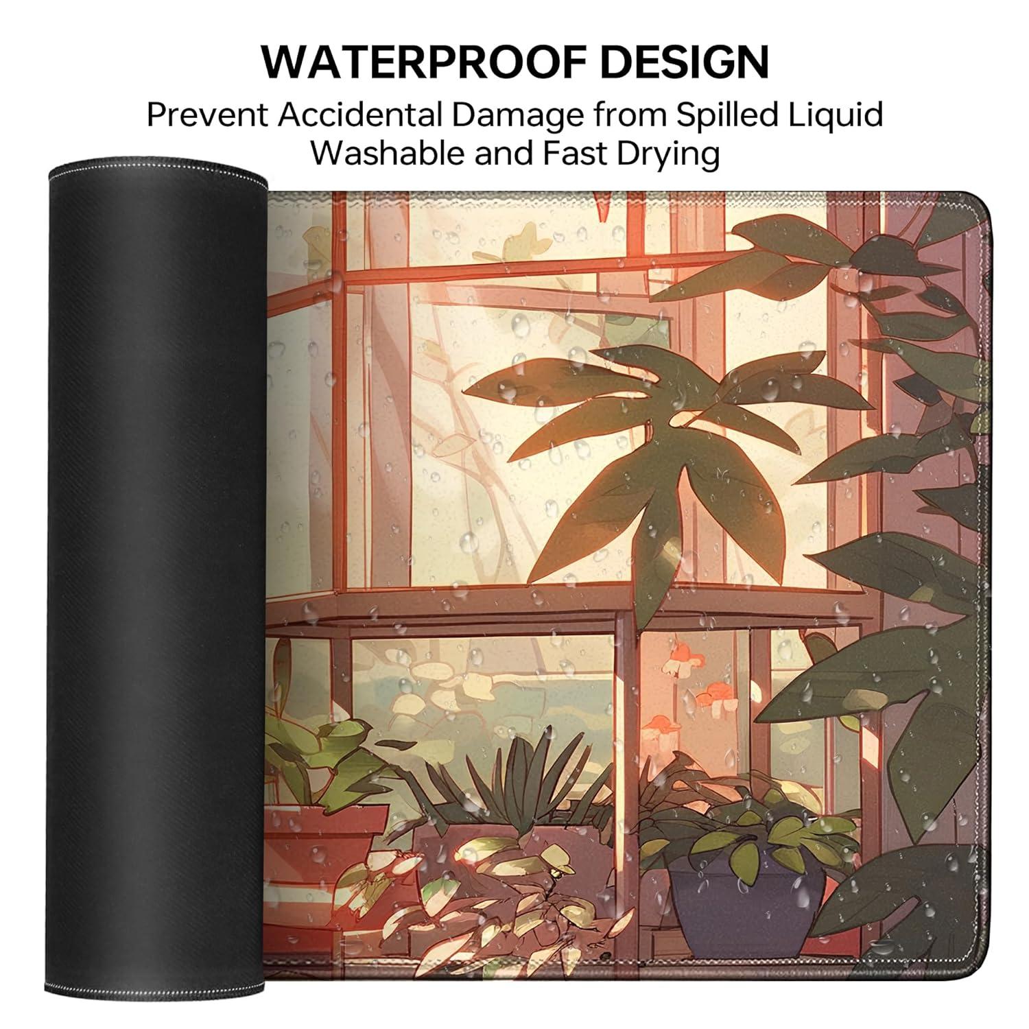 Cute Bird Large Gaming Mouse Pad,XL Mouse Pad Gaming 31.5 X 11.8 in Mouse Mat Desk Pad,Large Desk Mat Extended Keyboard Pad Mousepad with Non-Slip Base and Stitched Edge for Gaming Home Office