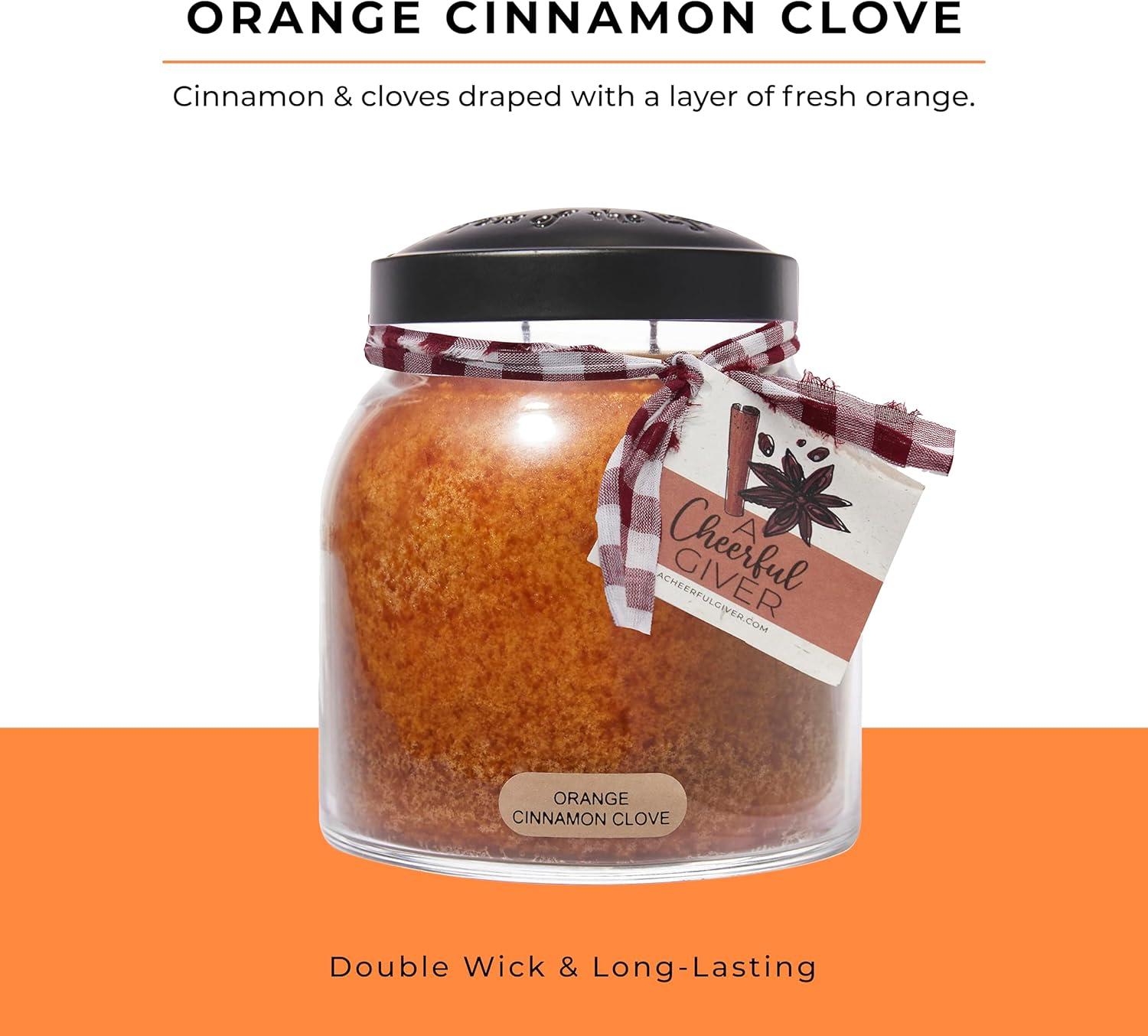 34oz Papa Jar Candle-Orange Cinnamon Clove