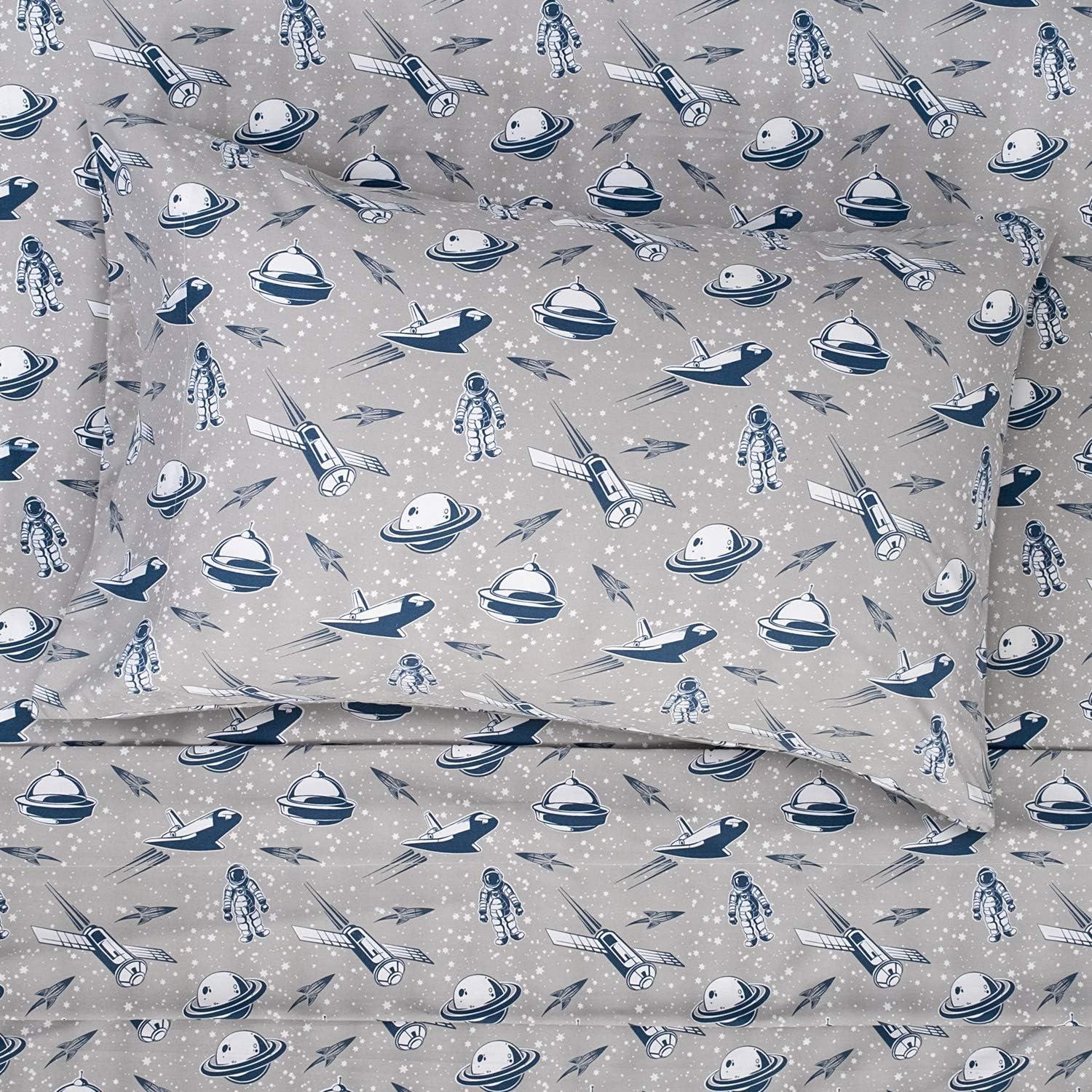 Ship Spaceships Kids Bed Sheet Set