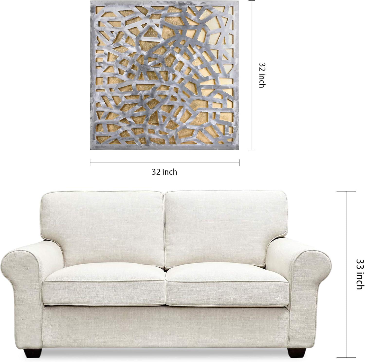 CG INTERNATIONAL TRADING Modern Abstract Wall Decor on Metal