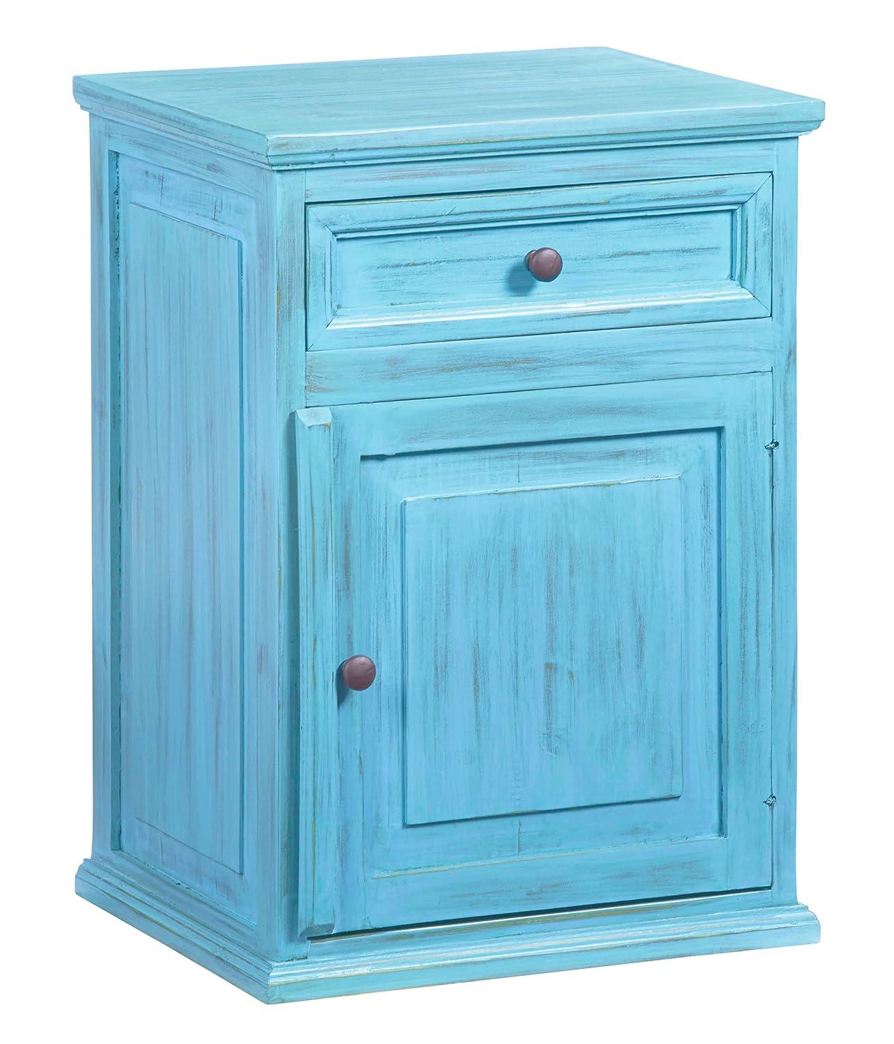 Liza Antique Turquoise Nightstand