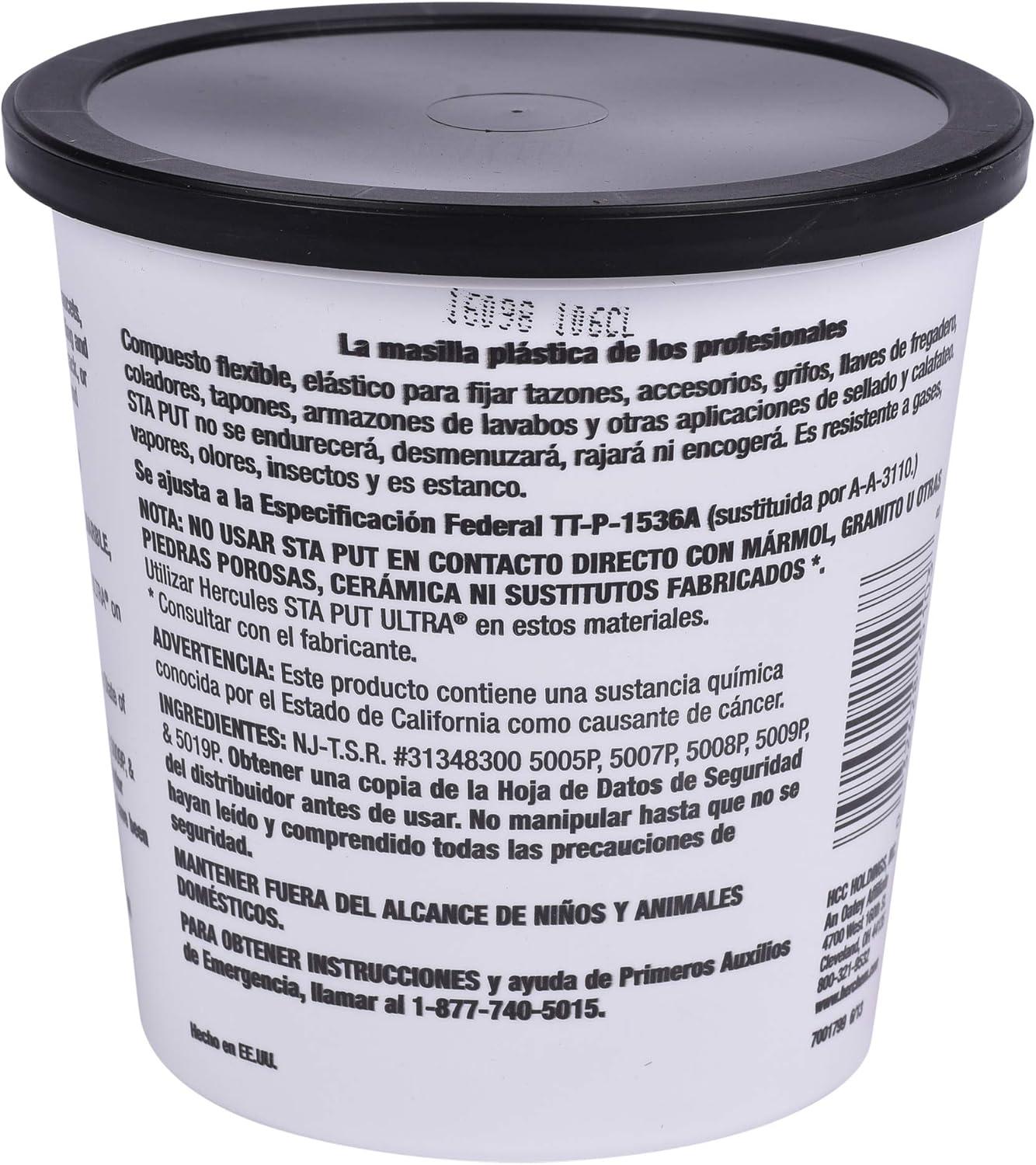 Hercules Beige 3 lb Plumber's Putty for Sealing Fixtures