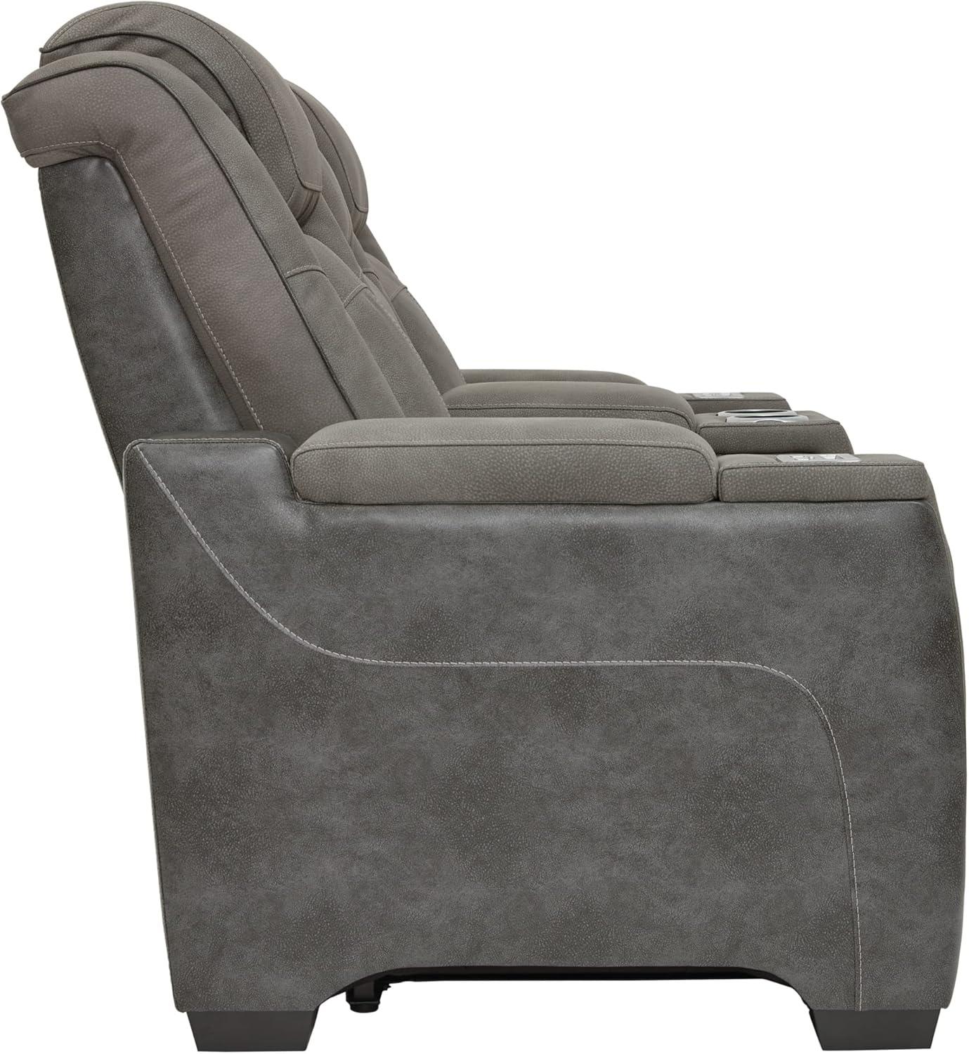Signature Design by Ashley Next-Gen DuraPella Contemporary Power Reclining Loveseat with Adjustable Headrest