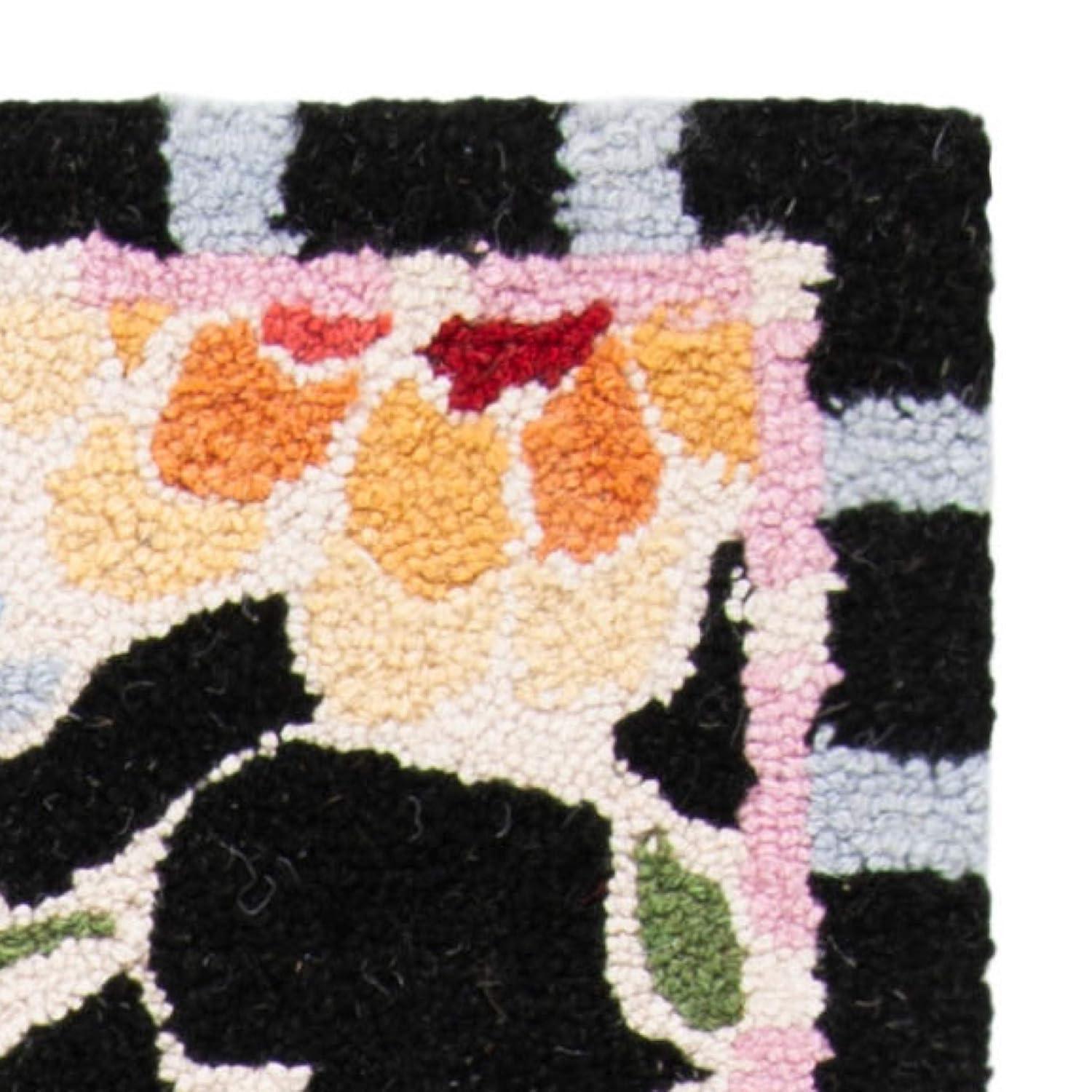Chelsea HK214 Handmade Area Rug - 3'9"x5'9" - Black - Safavieh