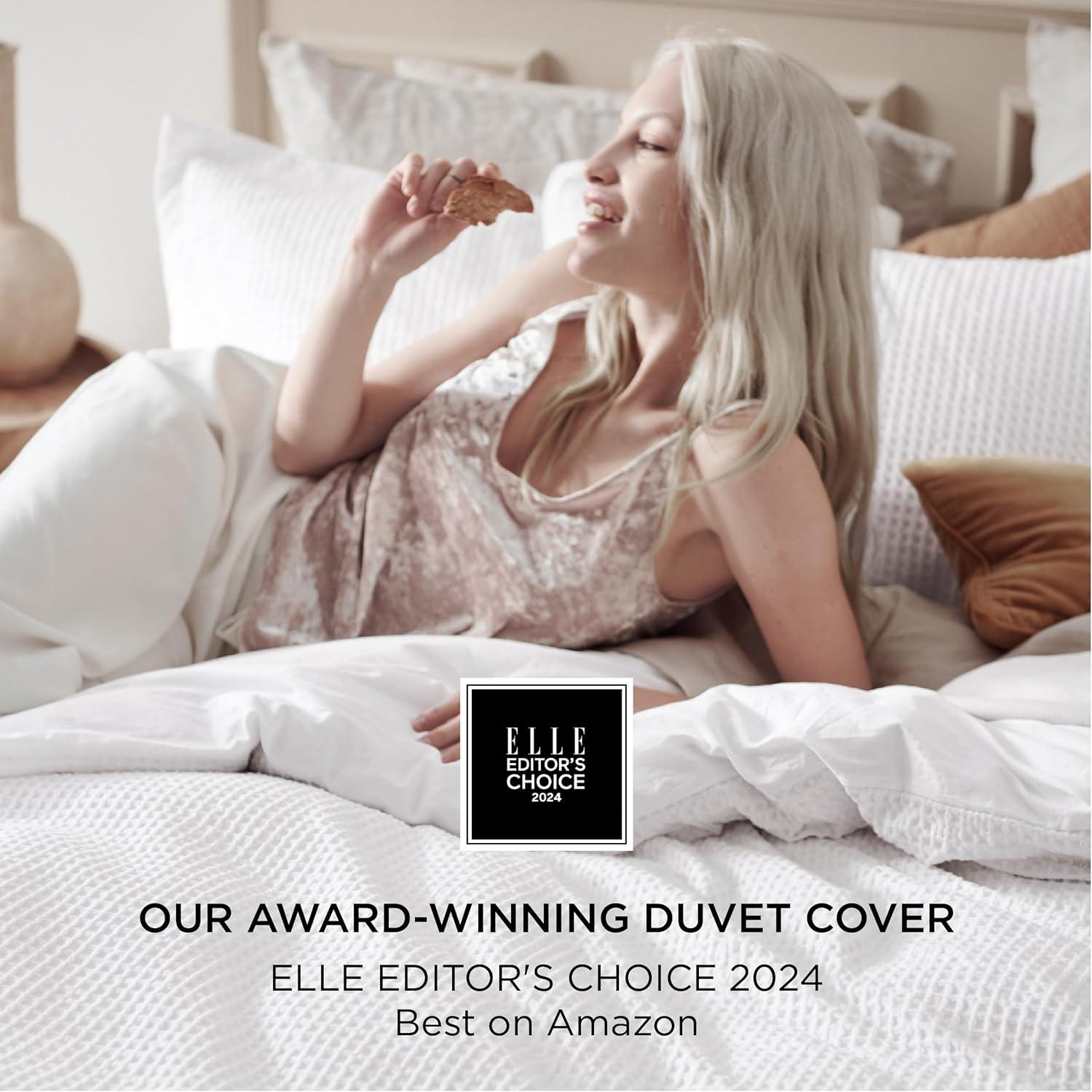 Bedsure Bedsure 100% Cotton Waffle Weave Duvet Cover
